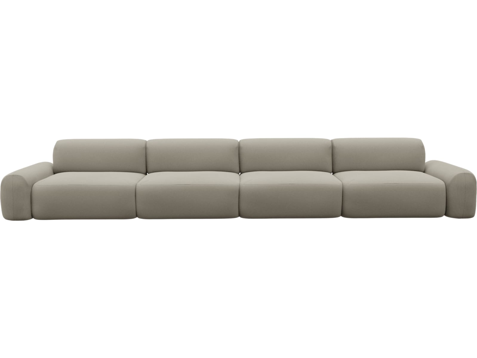 Beckett Plaza Natural Modular Sofa - 4 Seater color Plaza Natural