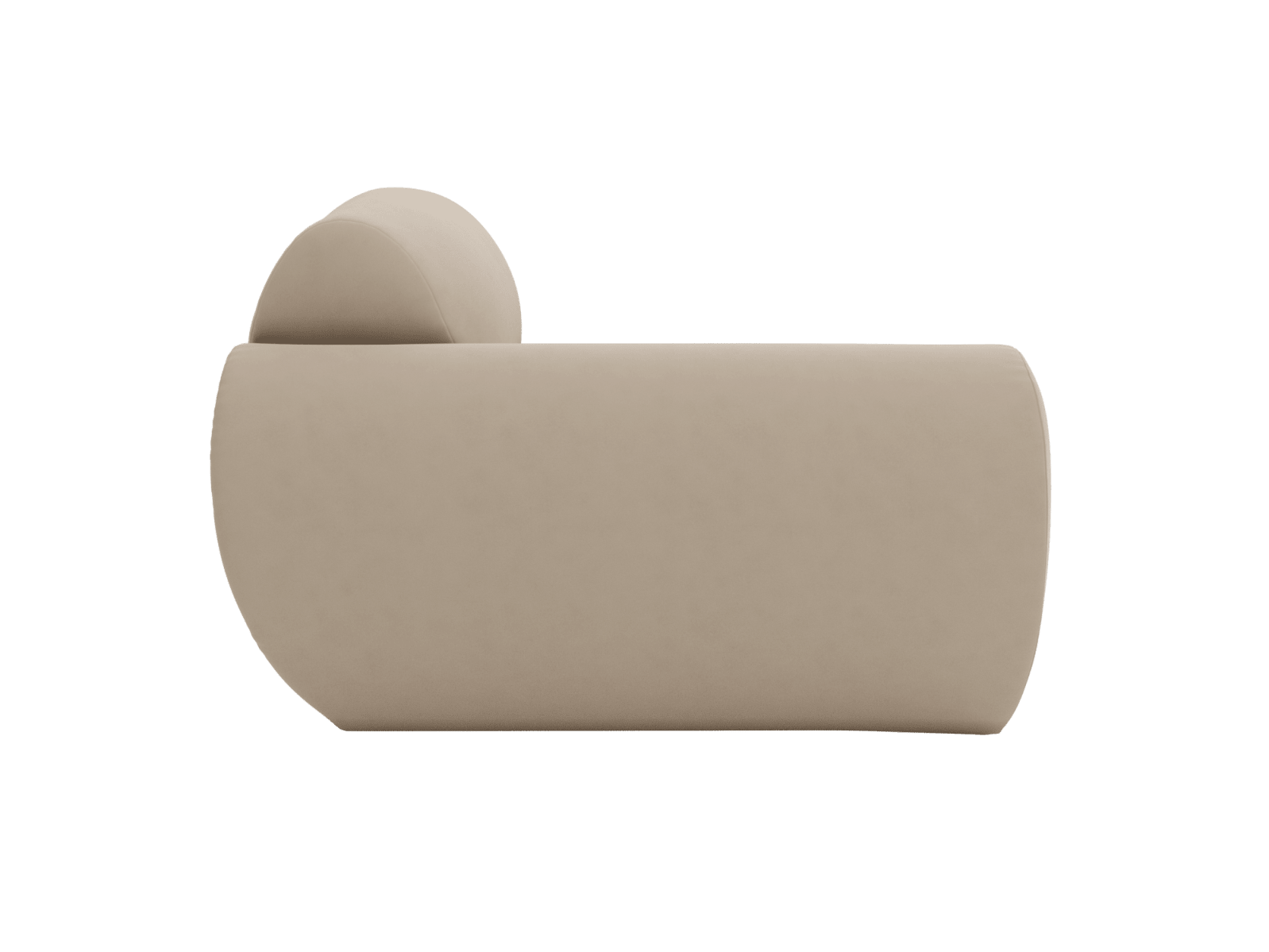 Malmo Blaze Latte 1 Seat Left Arm Facing Sofa Module color Blaze Latte