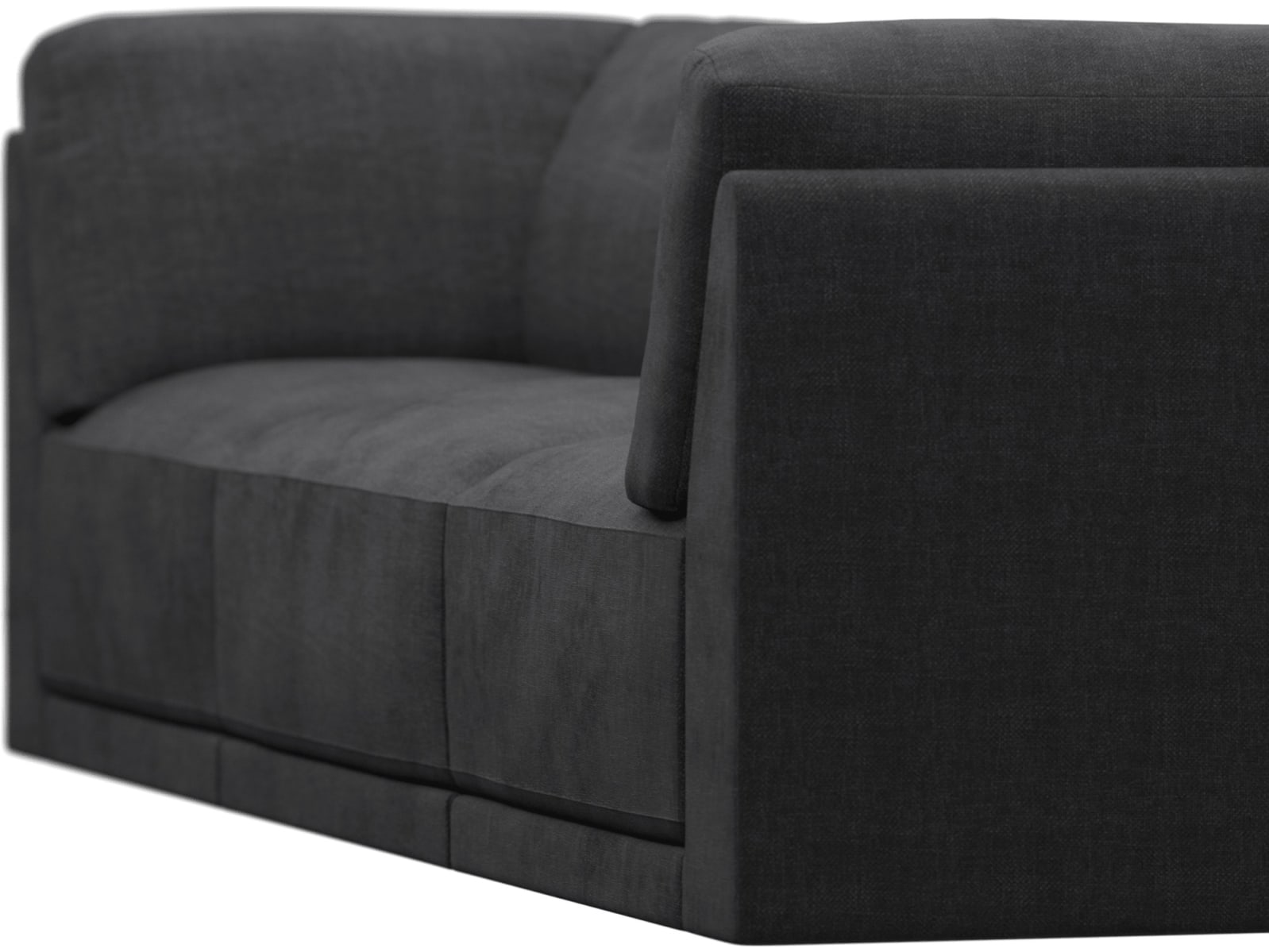 Emily Modular Sofa Plaza Flint Grey - 3 Piece color Plaza Flint Grey