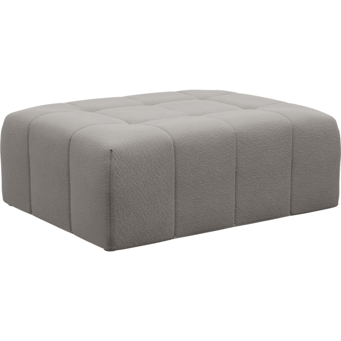Lucello Boucle Pumice Ottoman color Boucle Pumice