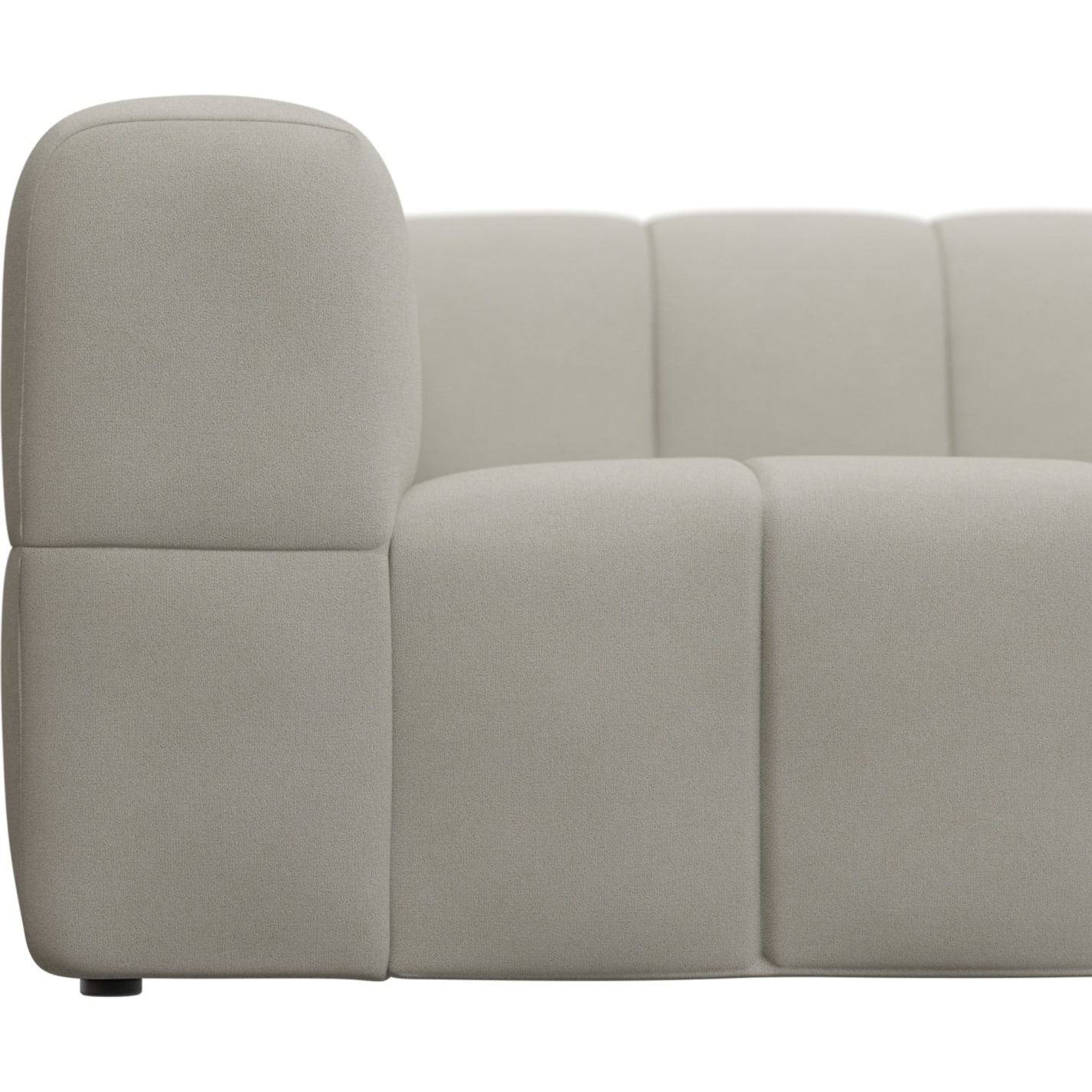 Lucello California Ivory Modular Sofa with Ottoman - 5 Piece color California Ivory