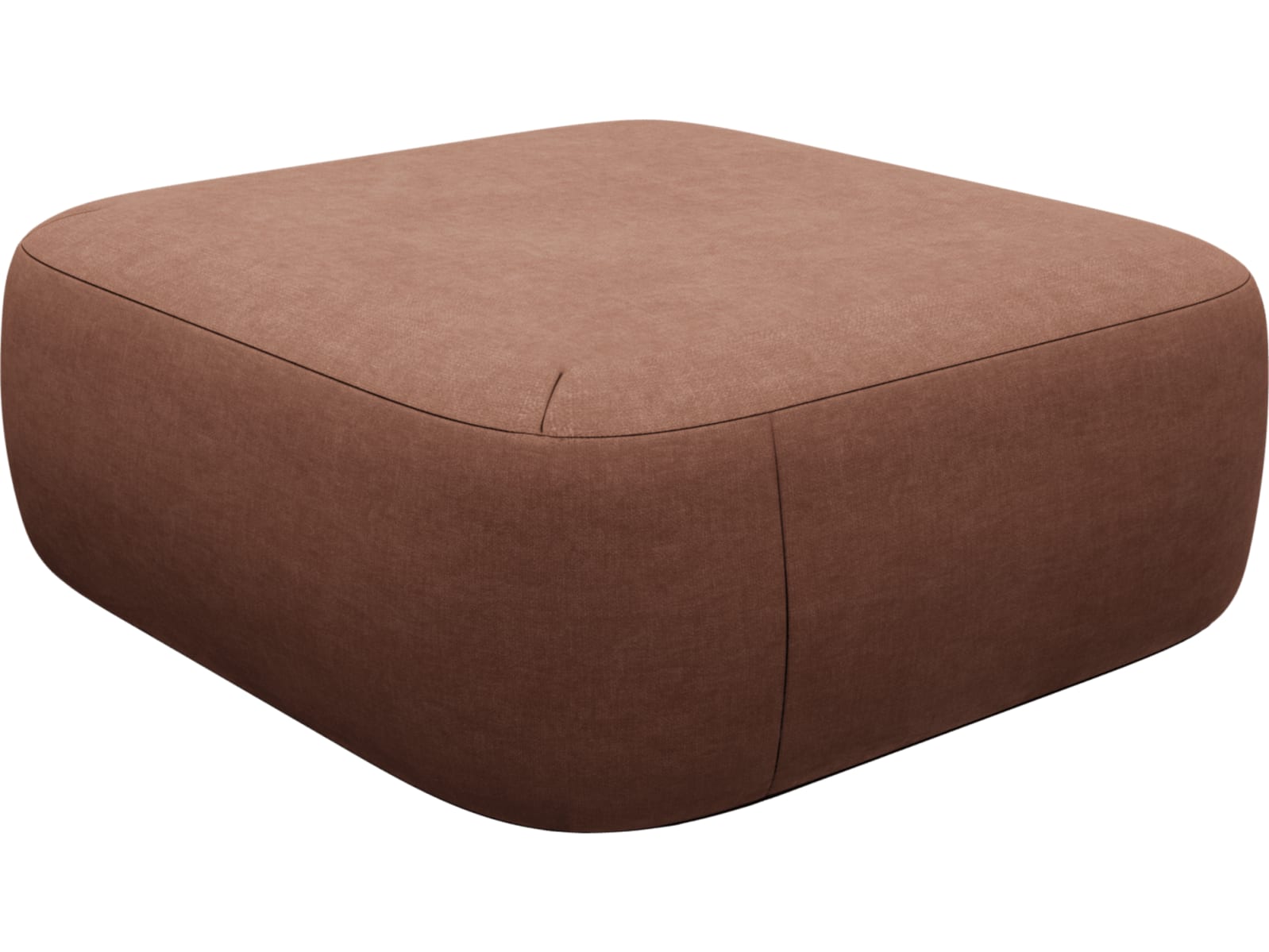 Beckett Muse Rust Sofa Module Ottoman color Muse Rust