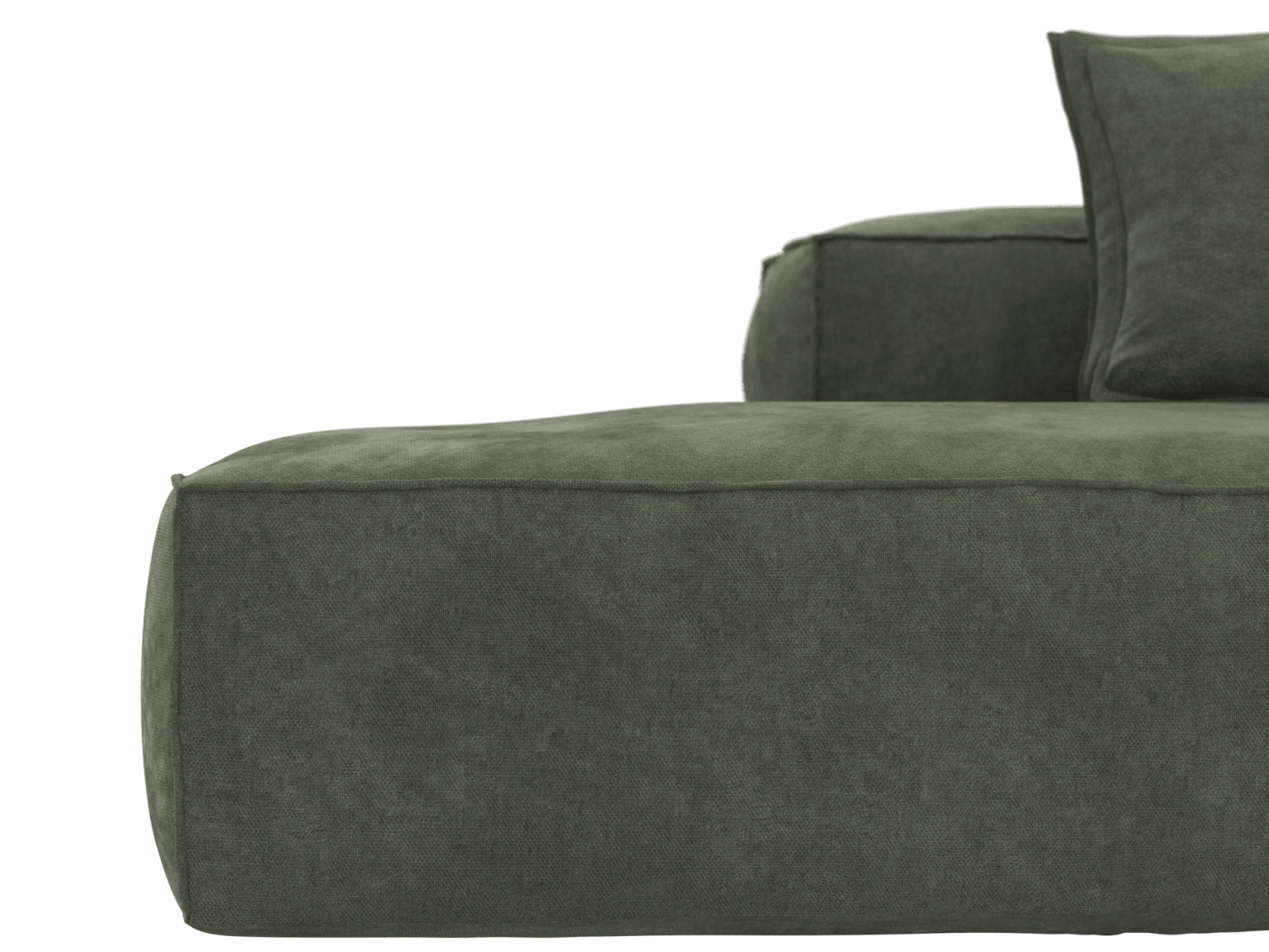 Riley Muse Forest 5 Seater Terminal Left Modular Sofa color Muse Forest