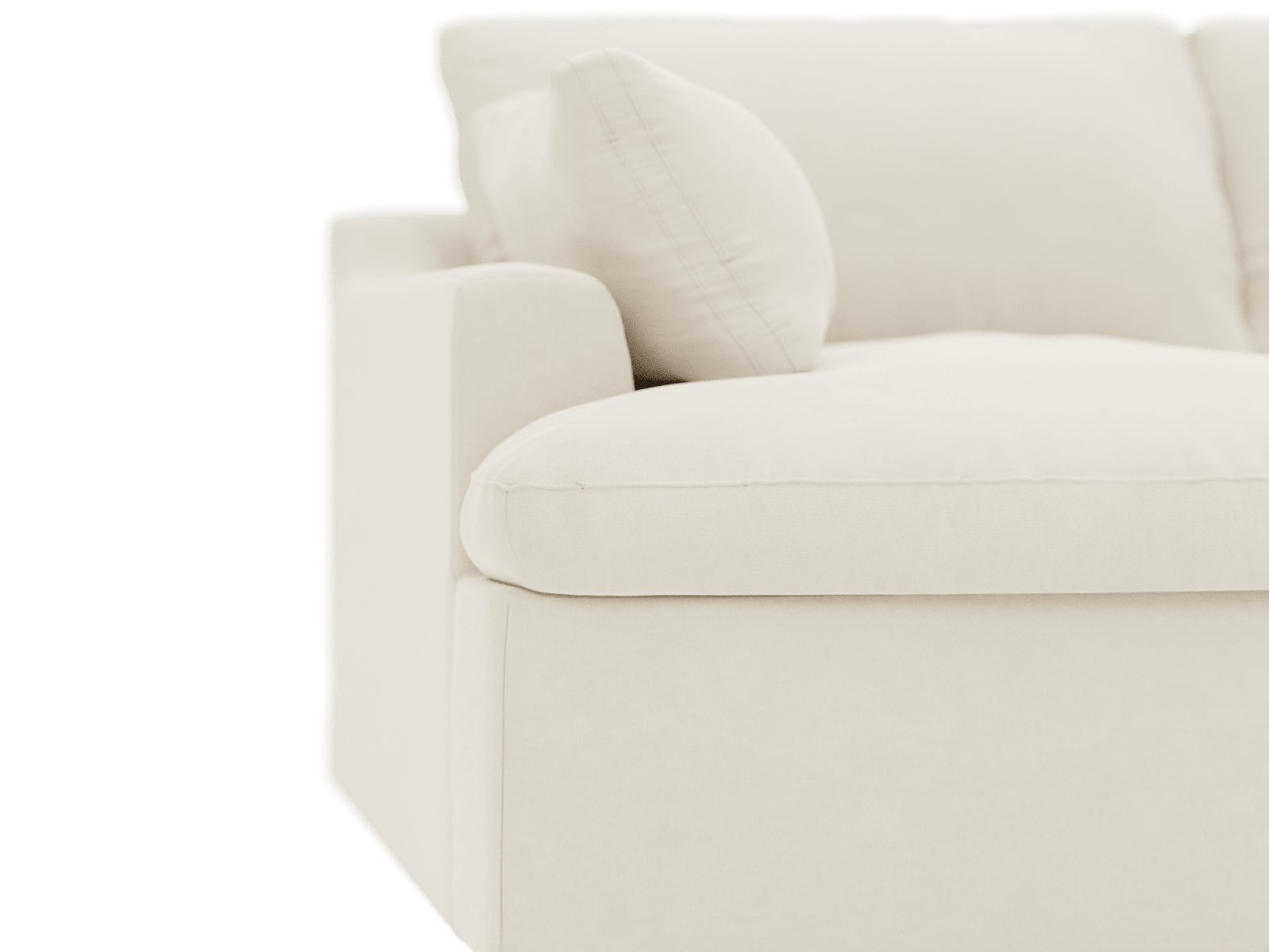 Retreat Muse Flax Modular Sofa - 4 Piece color Muse Flax