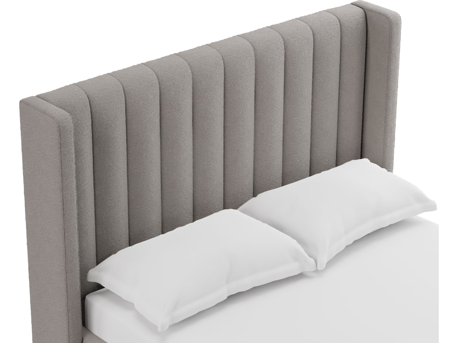 Isabella Bed Boucle Pumice color Boucle Pumice