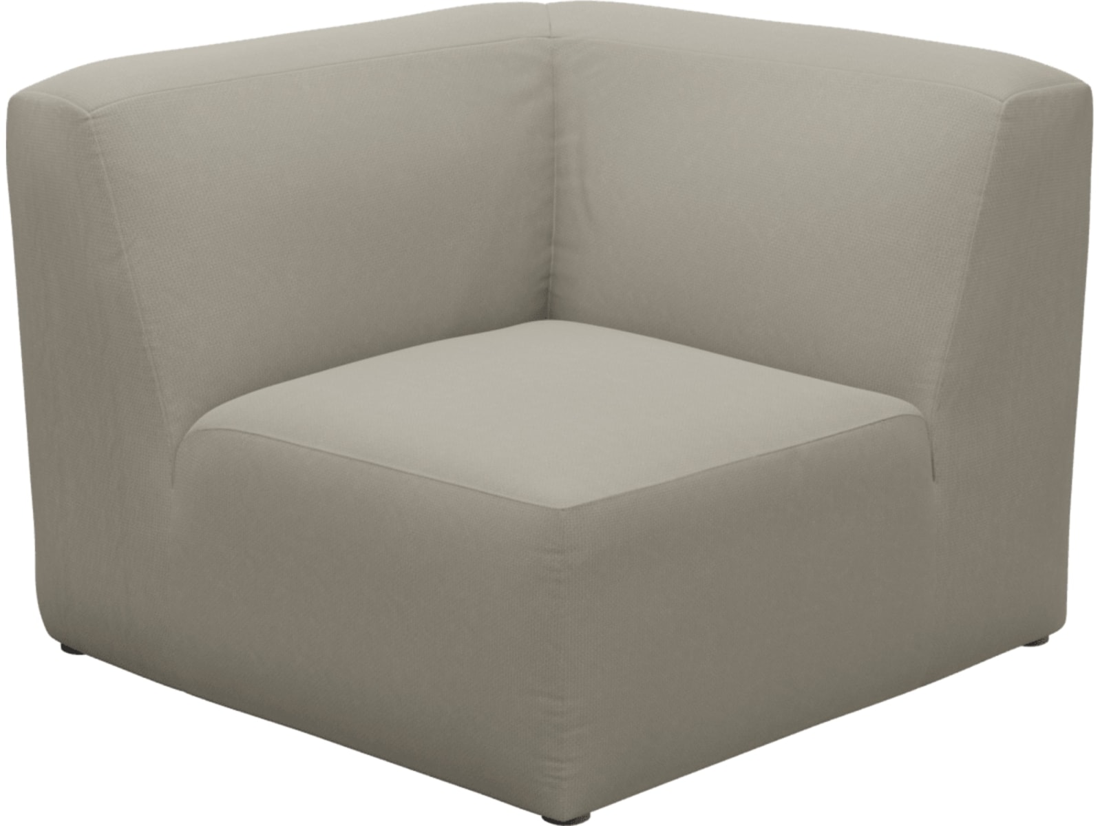 Copenhagen Plaza Natural Square Corner Chair Sofa Module color Plaza Natural