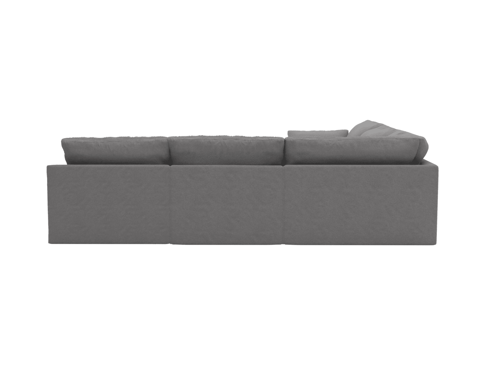 Retreat View Steel Corner Sofa - 5 Seater color View Steel