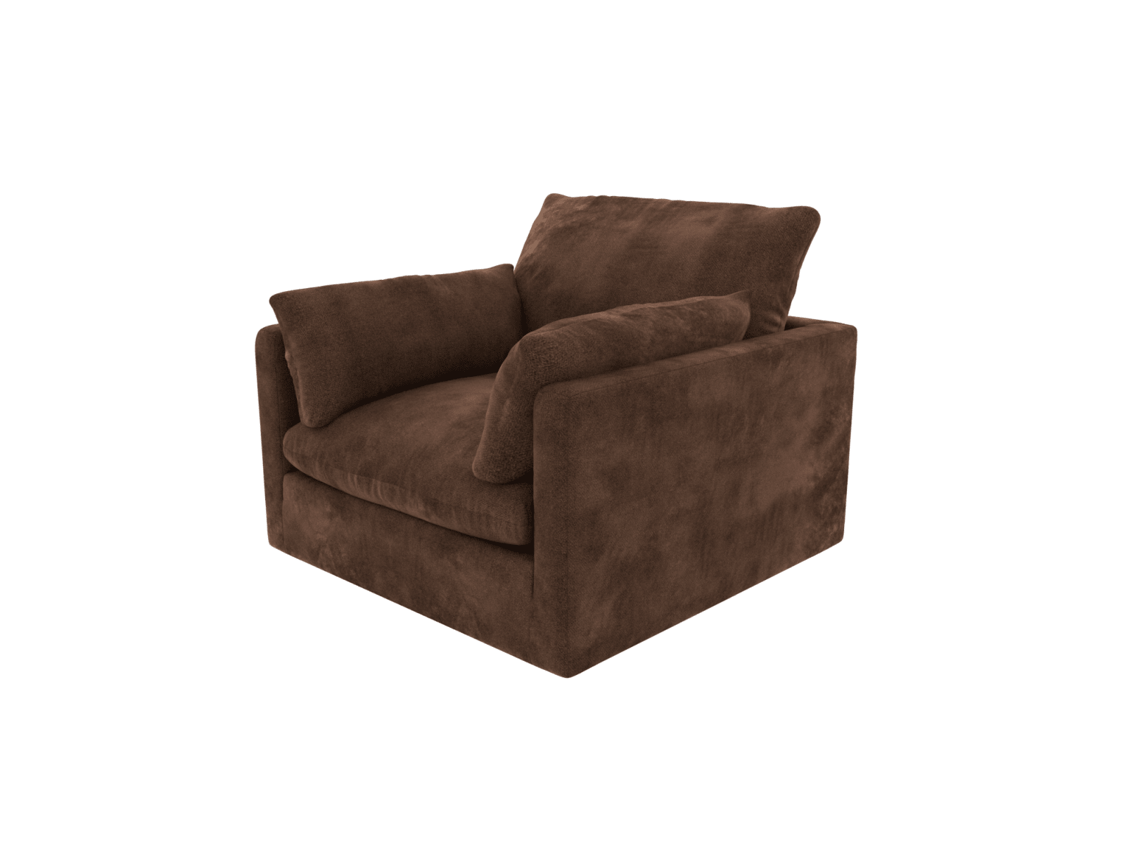 Willow Muse Chocolate Armchair color Muse Chocolate