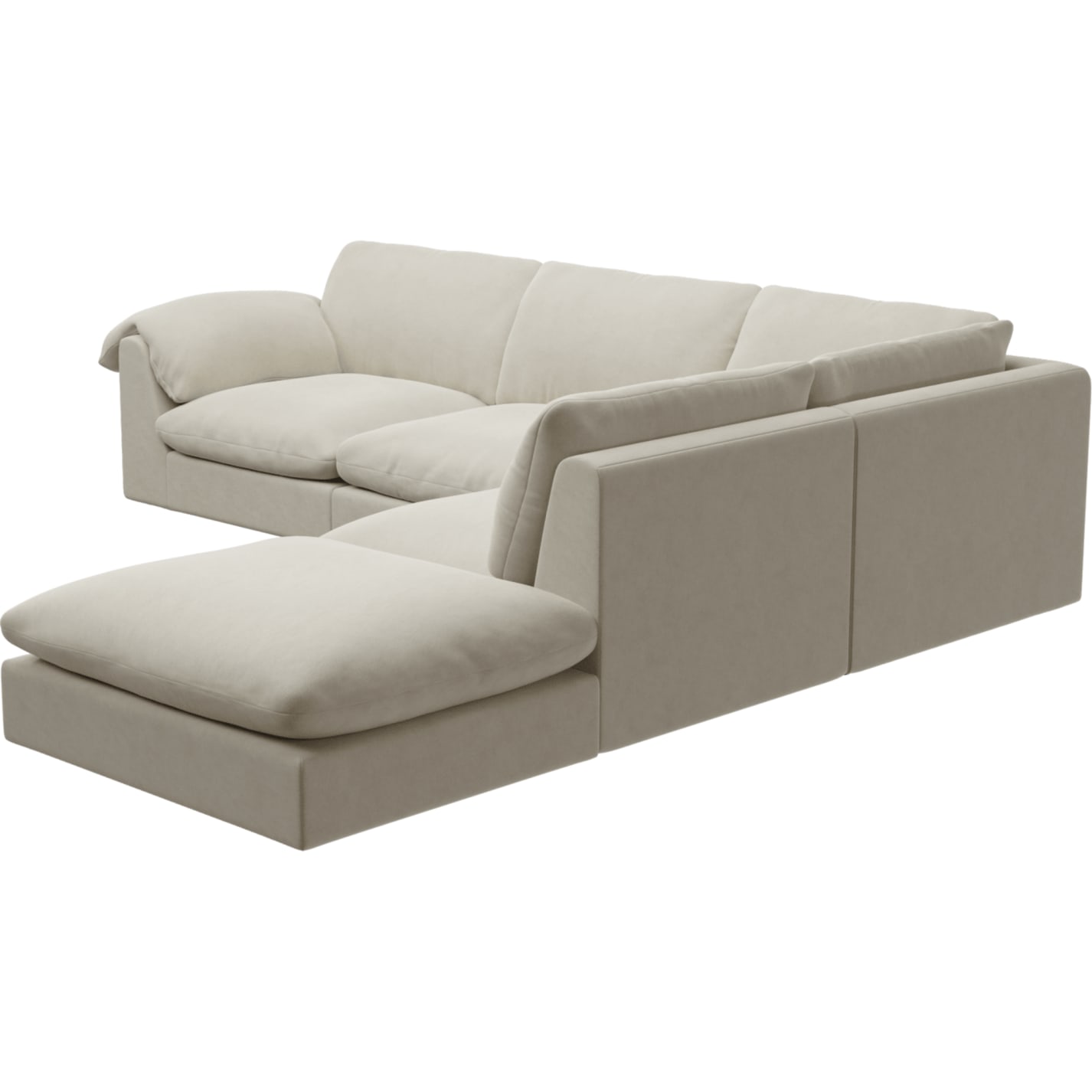 Ludlow Muse Flax Sofa - 5 Seater RAF Terminal color Muse Flax