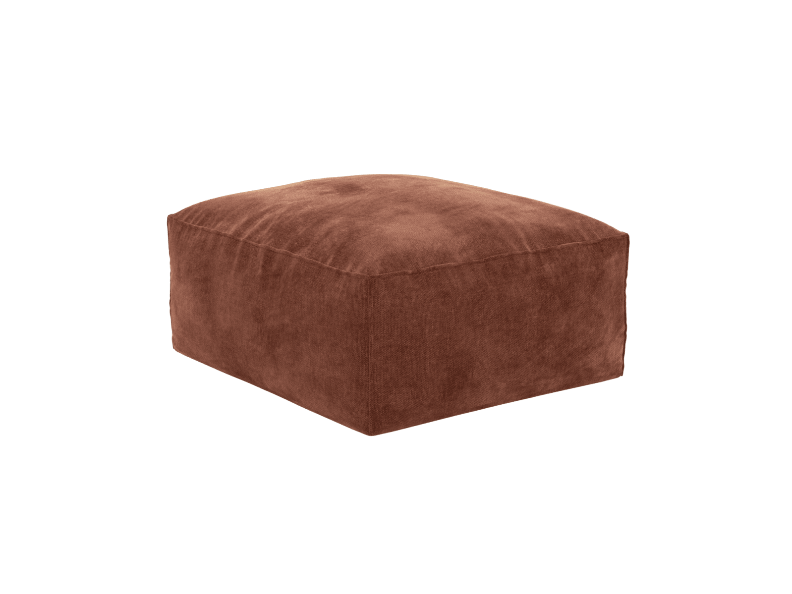 Riley Muse Rust Small Ottoman color Muse Rust