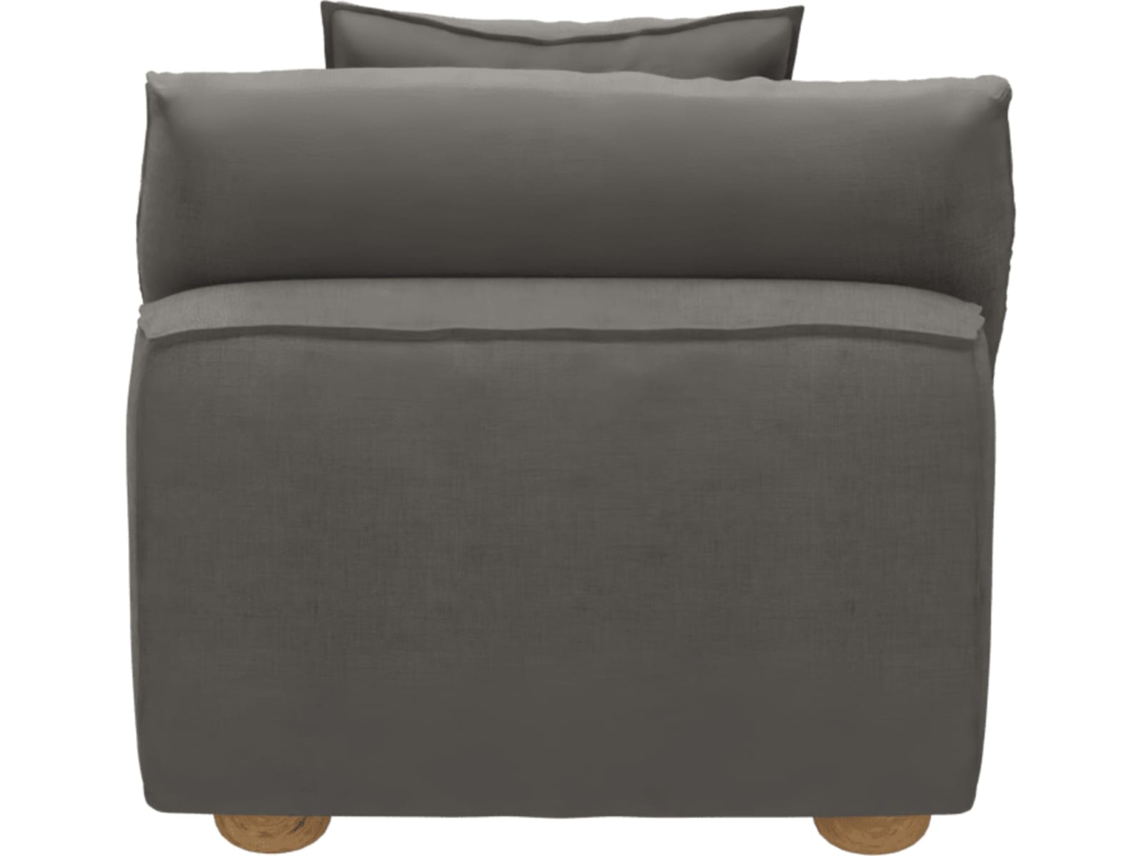 Tully Isla Soft Grey Armless Sofa Chair Module color Isla Soft Grey