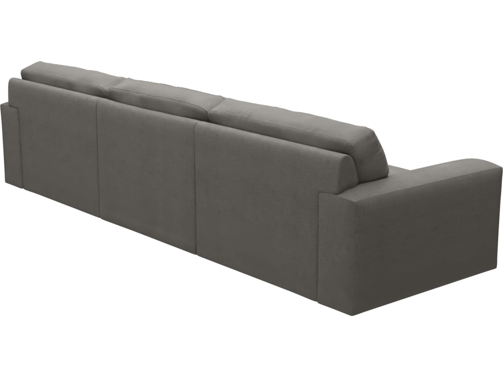 Monica Isla Soft Grey Chaise Sofa - 3 Seater color Isla Soft Grey