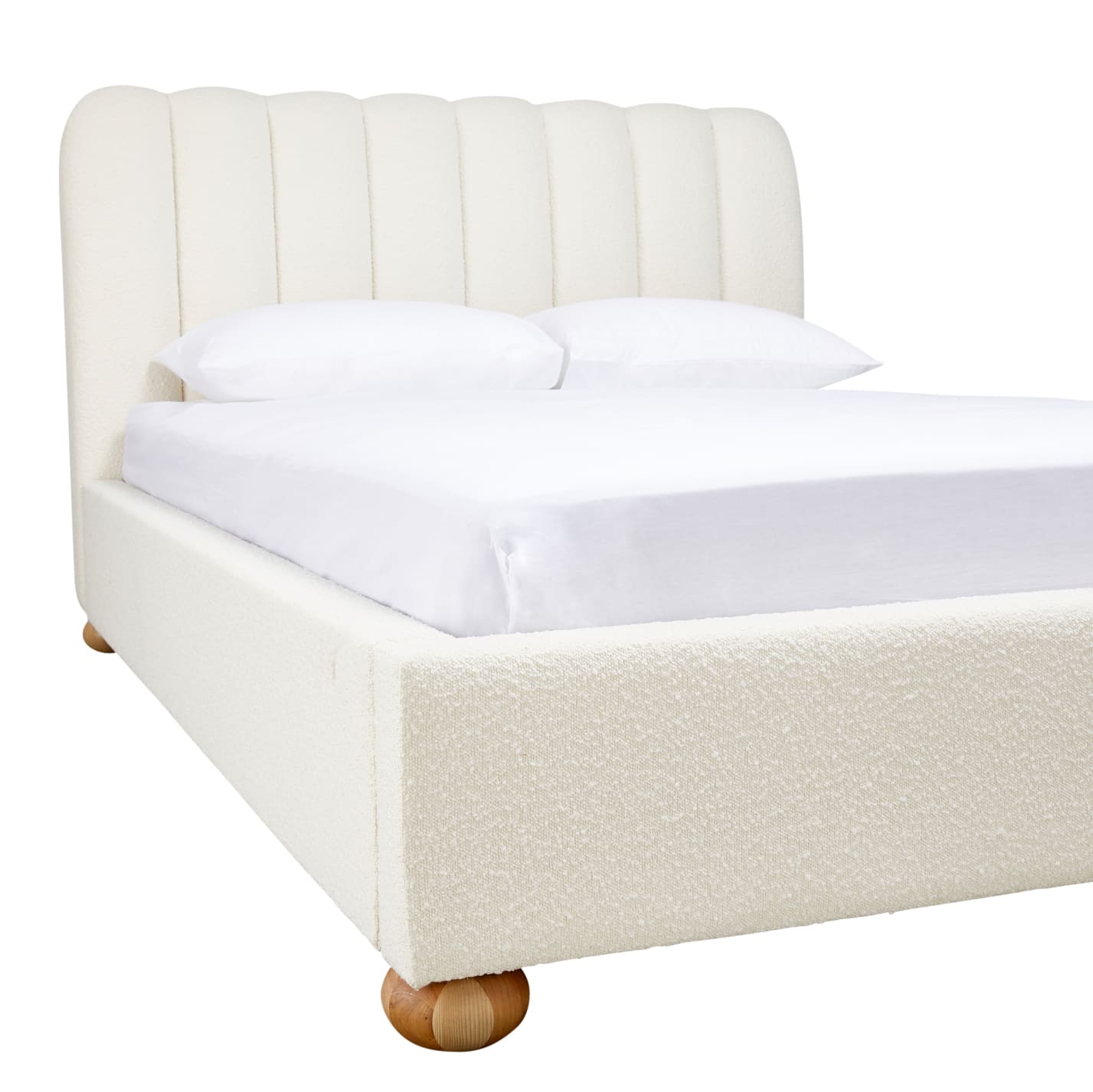 Maeve Boucle Fashion Bed Ivory - Double color Ivory