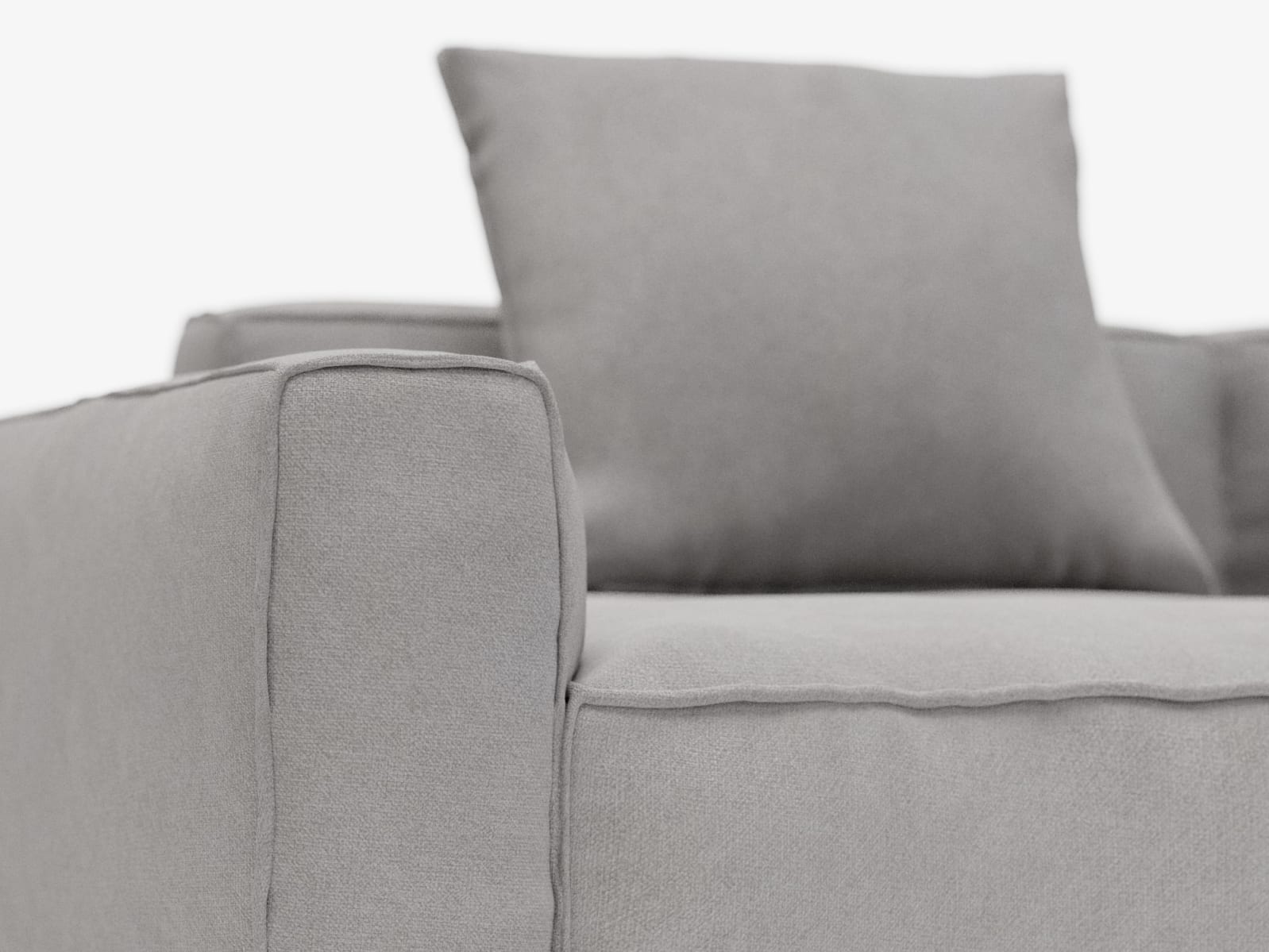 Riley Apt View Steel Corner Sofa - 4 Seater RAF Terminal color View Steel