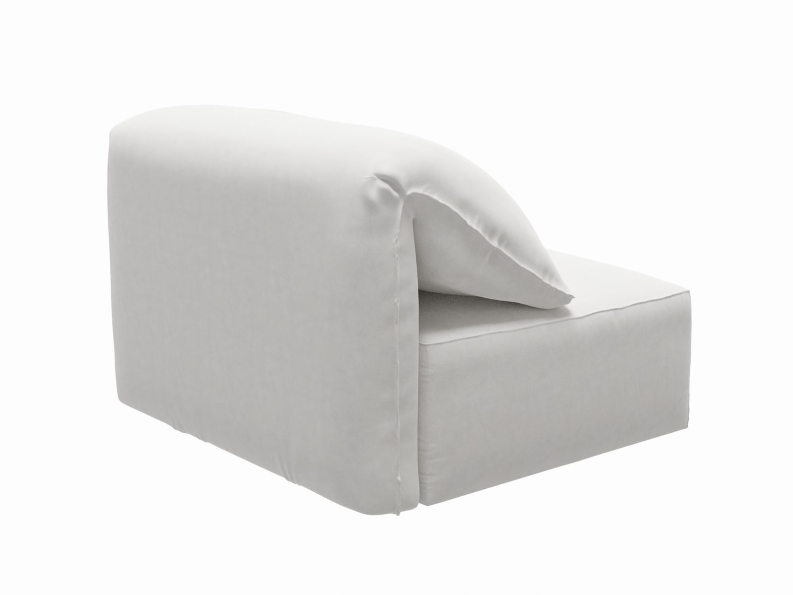 Clarence Muse Frost 2 Seat Right Arm Facing Sofa Module color Muse Frost