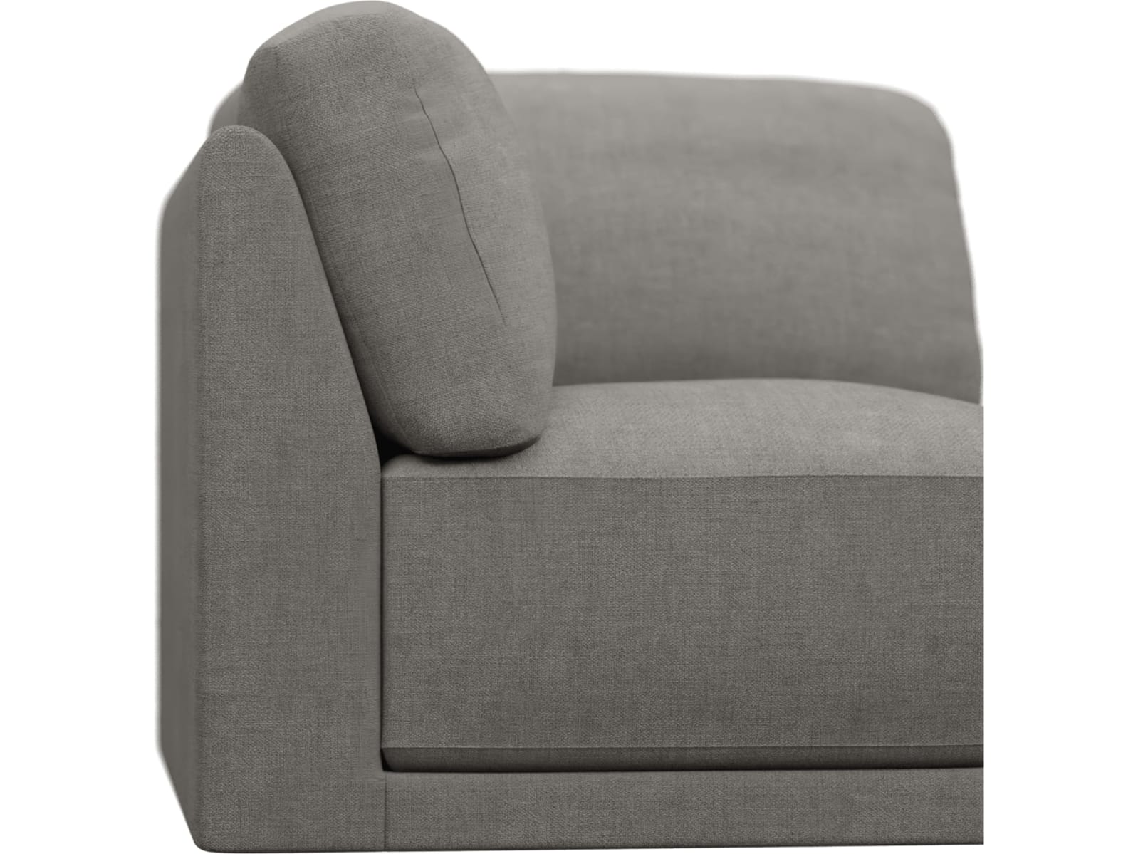 Emily Corner Module Isla Soft Grey color Isla Soft Grey
