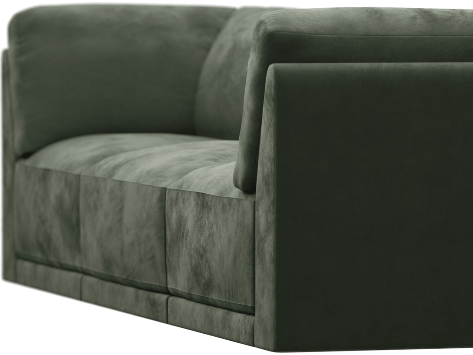 Emily Modular Sofa Muse Forest - 3 Piece color Muse Forest