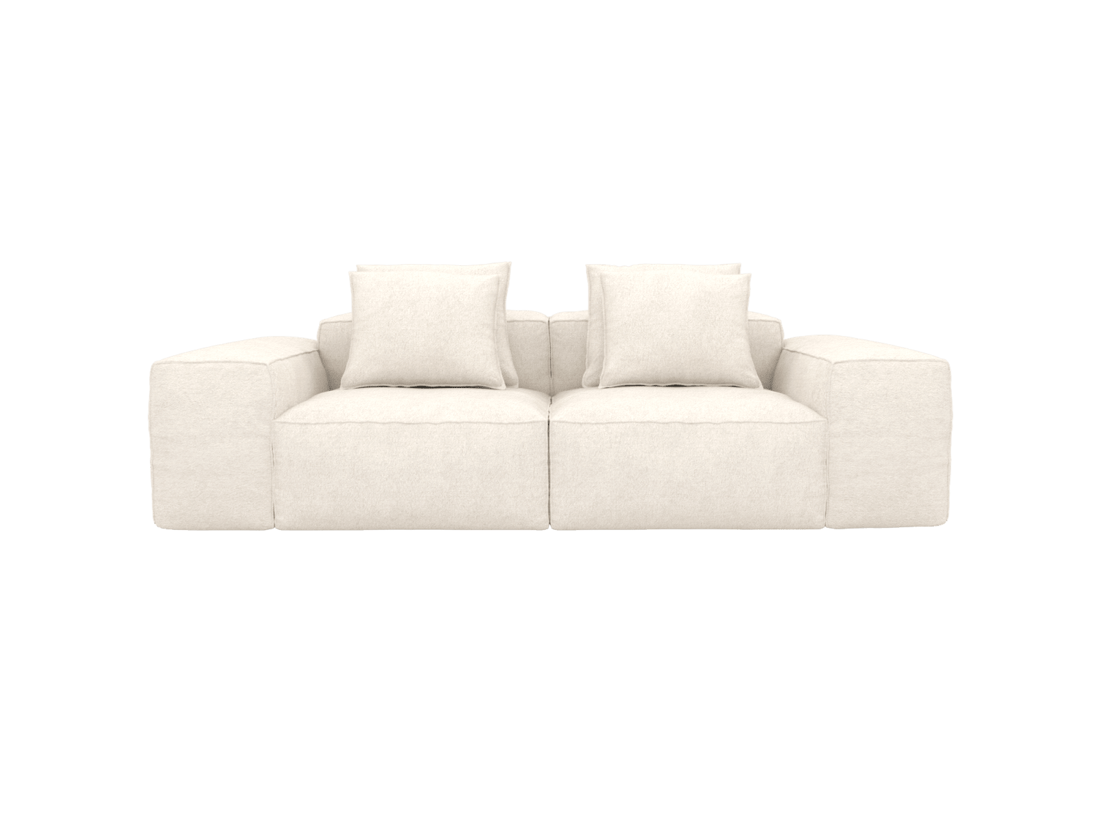 Riley Noa Fog 2 Seater Modular Sofa color Noa Fog