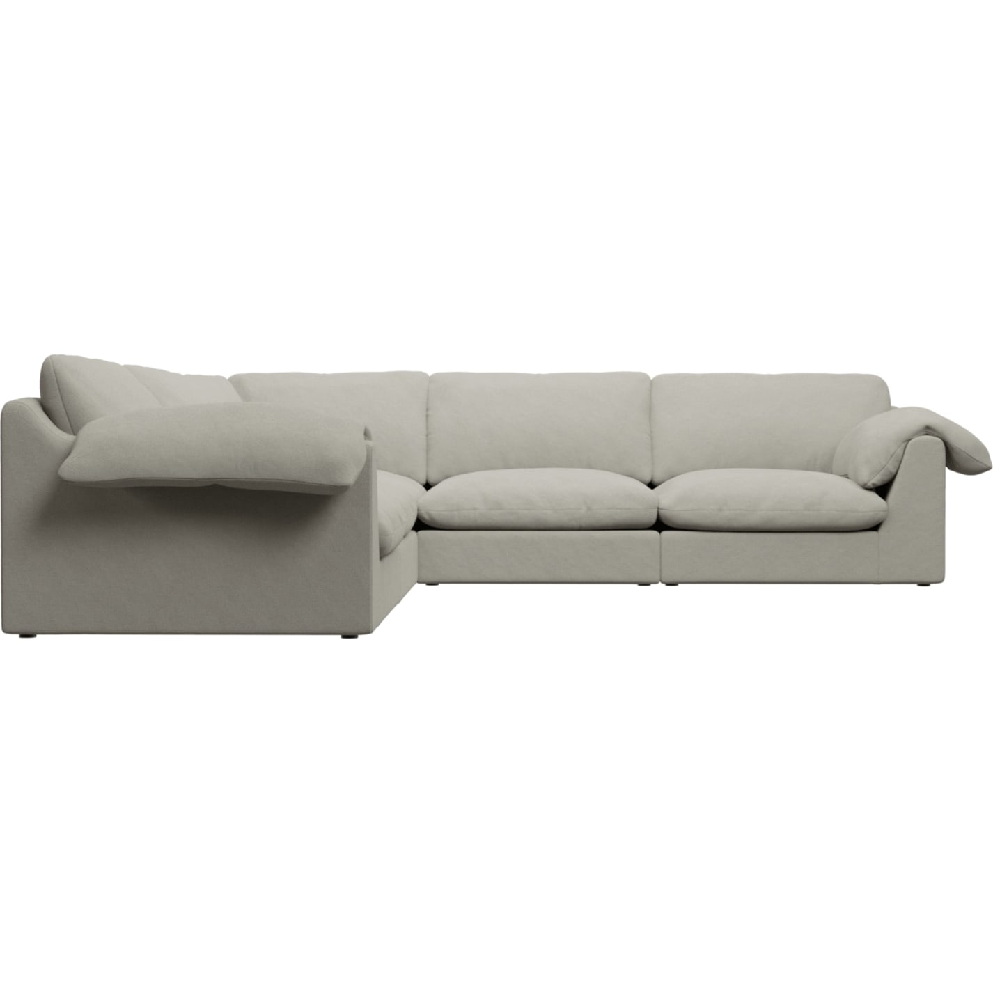 Ludlow California Ivory Corner Sofa - 5 Seater color California Ivory