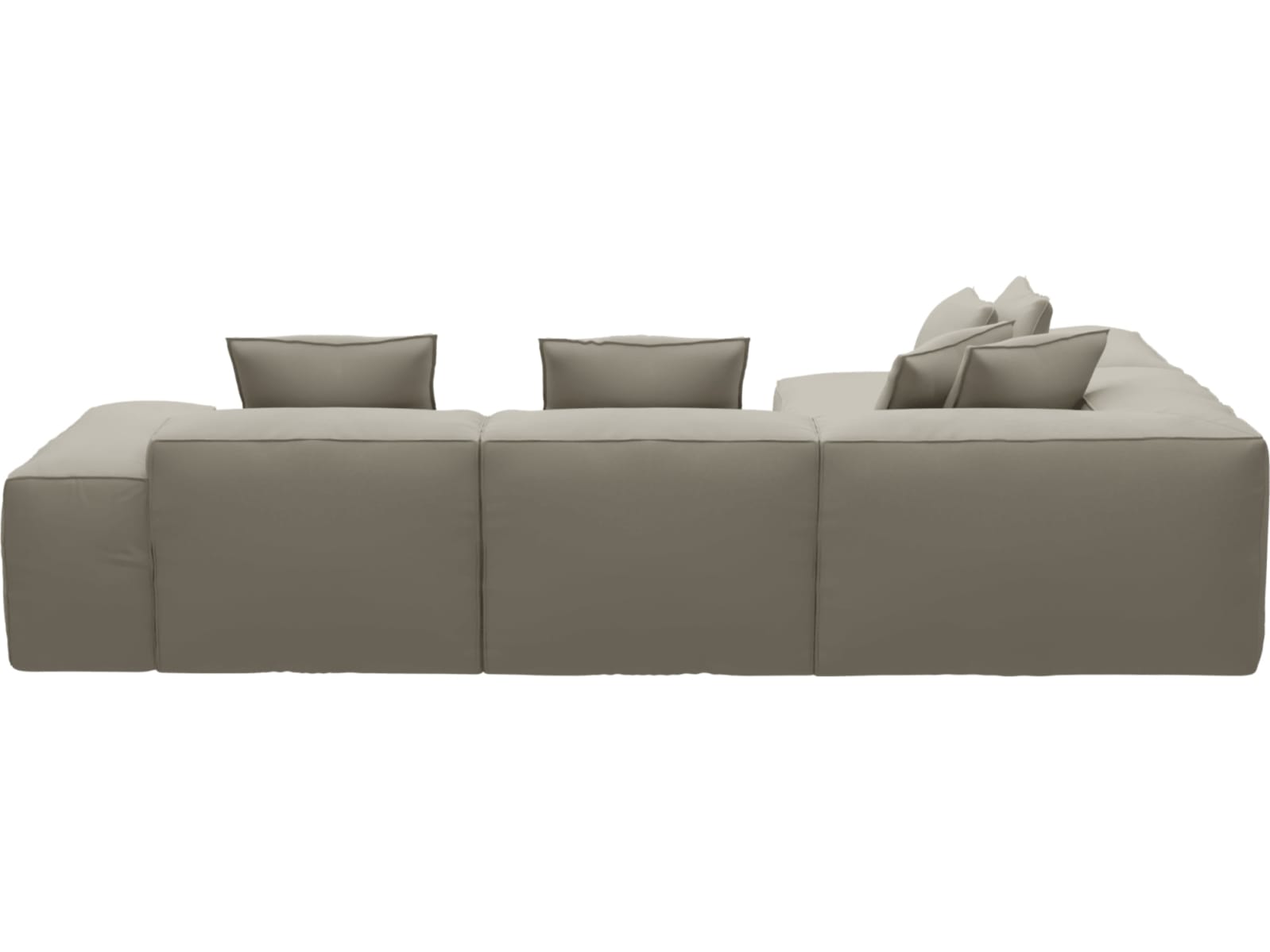 Riley Plaza Natural Modular Sofa - Arm, 2x Armless, Corner, Left Terminal color Plaza Natural