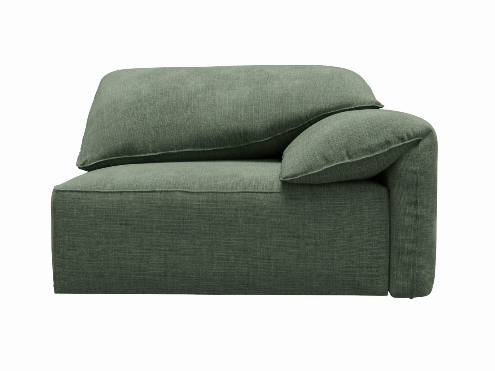 Clarence Tribute Dark Jade 2 Seat Right Arm Facing Sofa Module color Tribute Dark Jade