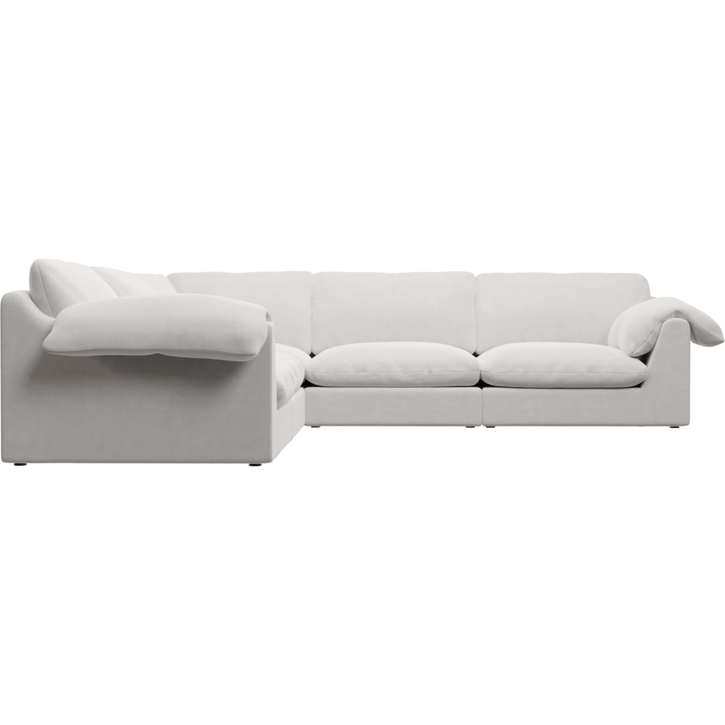 Ludlow Muse Frost Corner Sofa - 5 Seater color Muse Frost