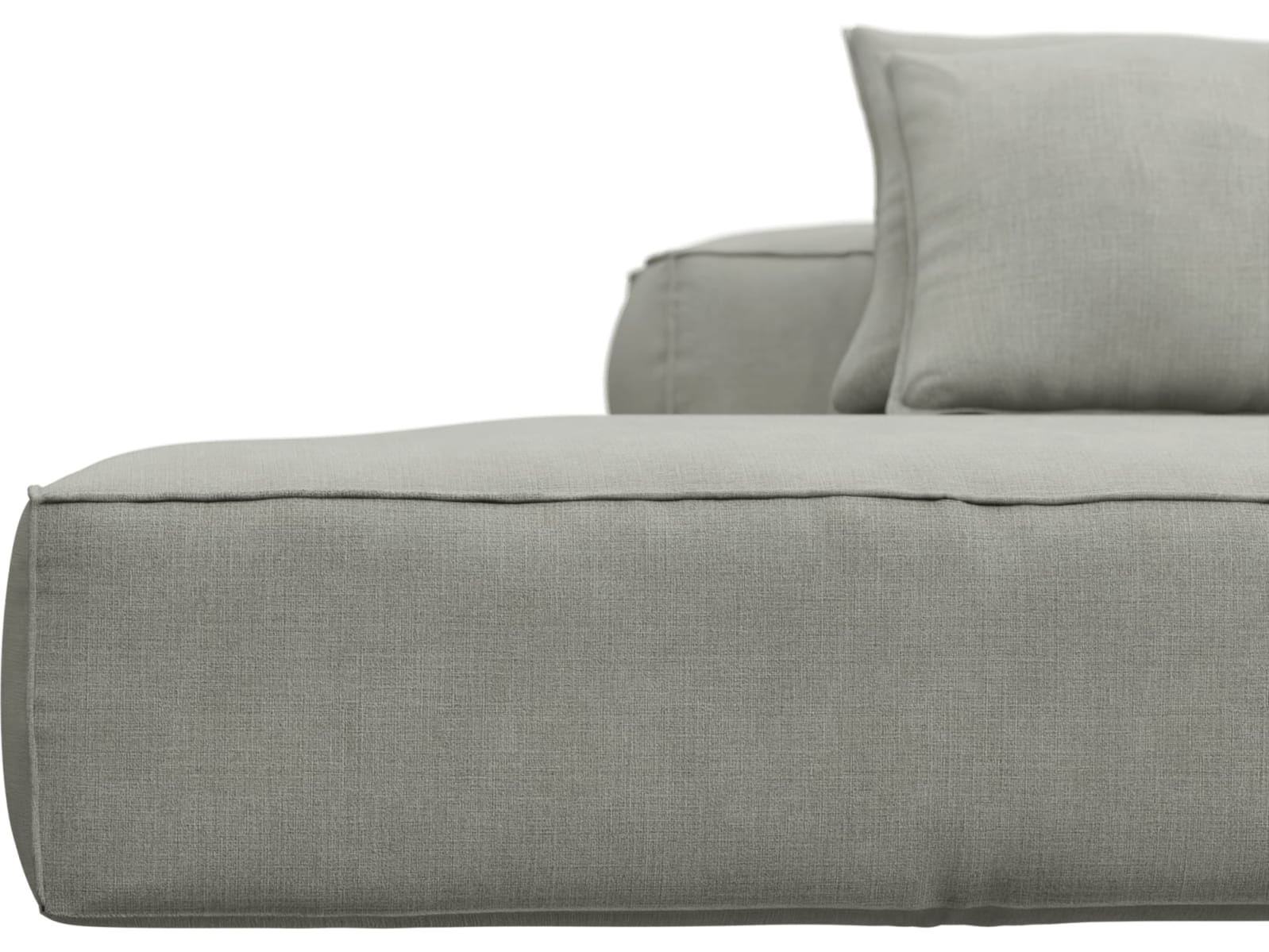 Riley Toorak Pebble Modular Sofa - 1x Arm, 1x Armless, 1x Left Terminal color Toorak Pebble
