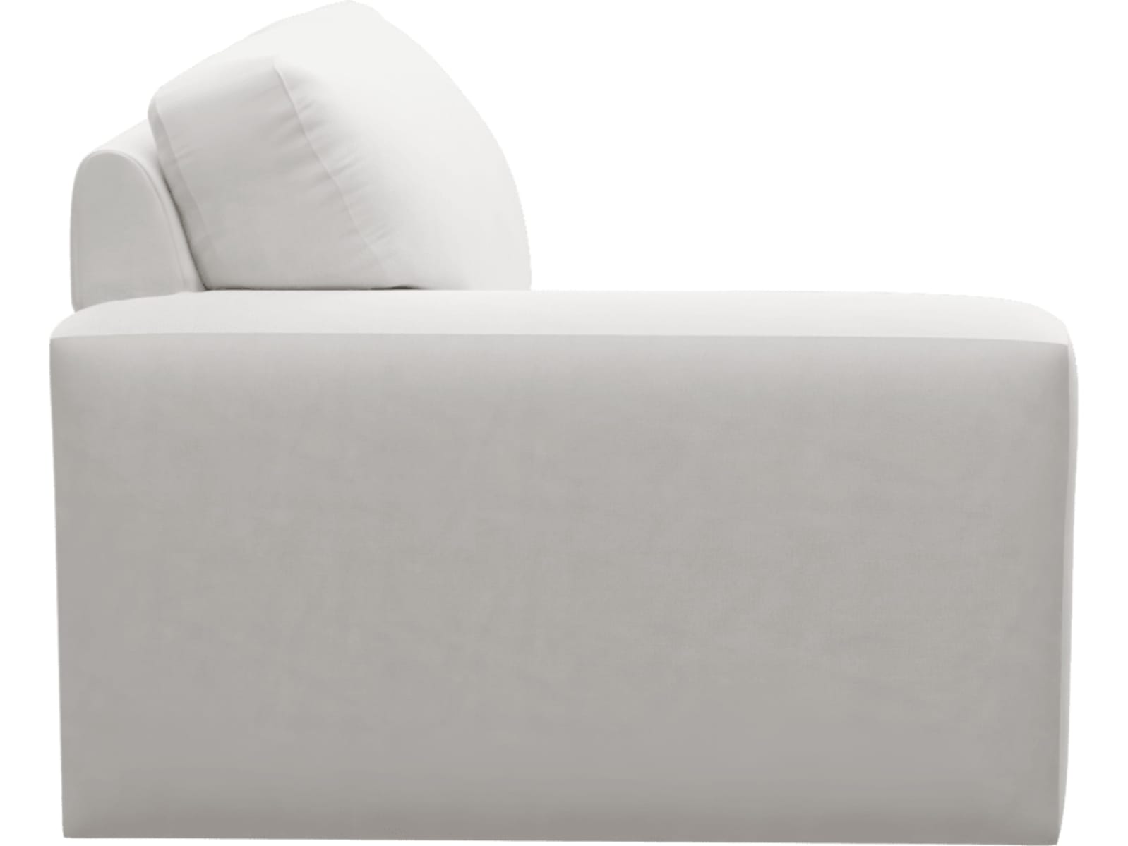 Monica Muse Frost Left Arm Facing Chair Module color Muse Frost