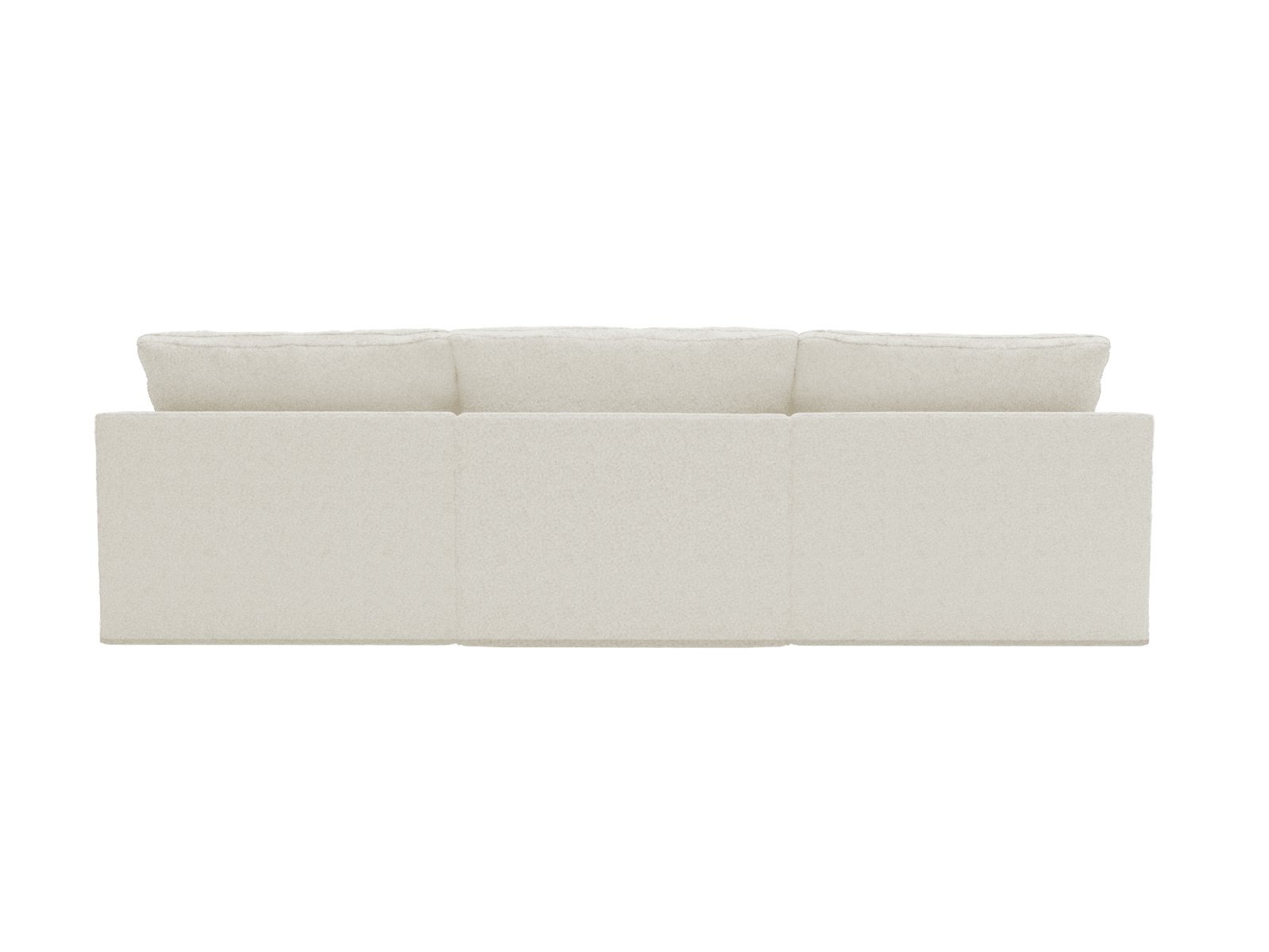 Retreat Boucle Ivory Modular Sofa - 3 Piece color Boucle Ivory