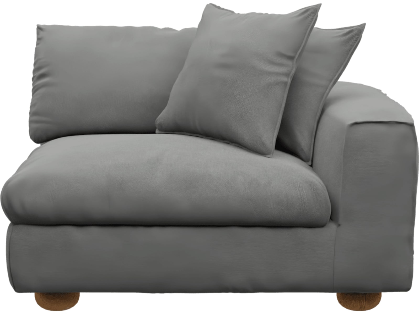 Tully Maya Flint Right Arm Facing Chair Module color Maya Flint