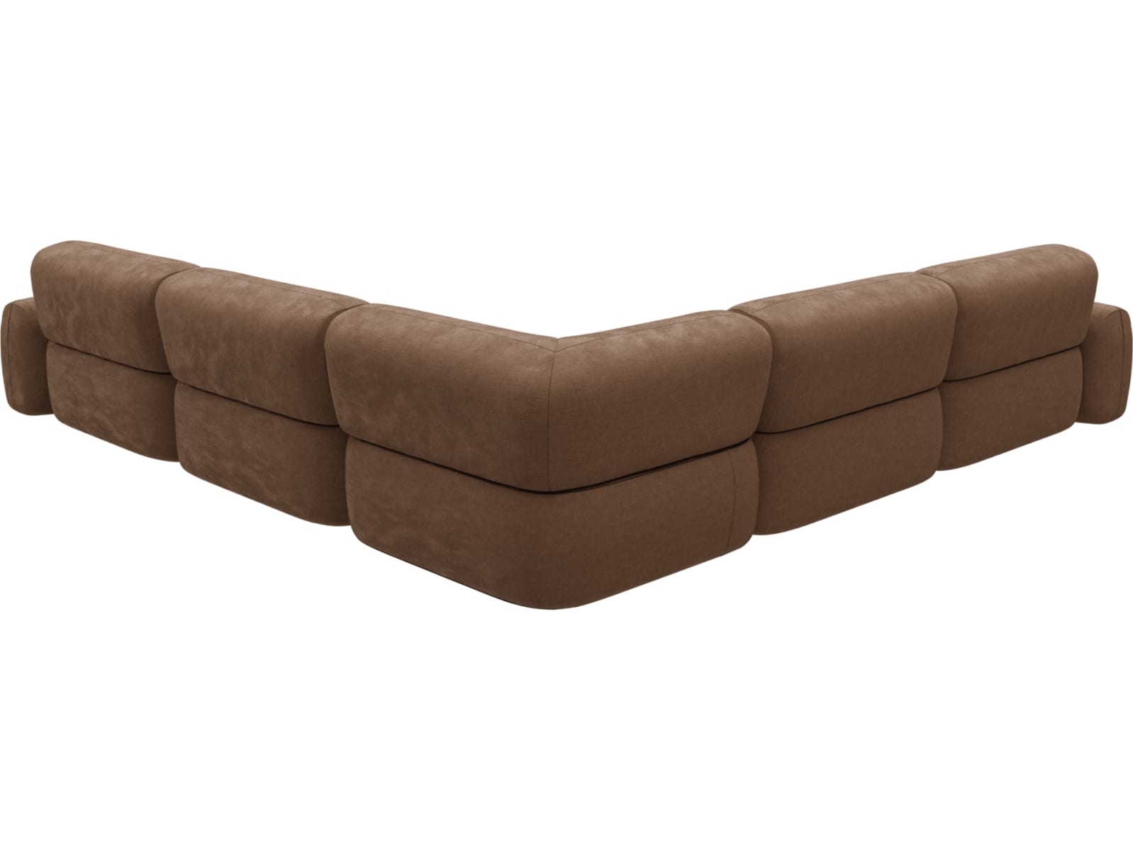 Beckett Tribute Chestnut Modular Corner Sofa - 7 Piece color Tribute Chestnut