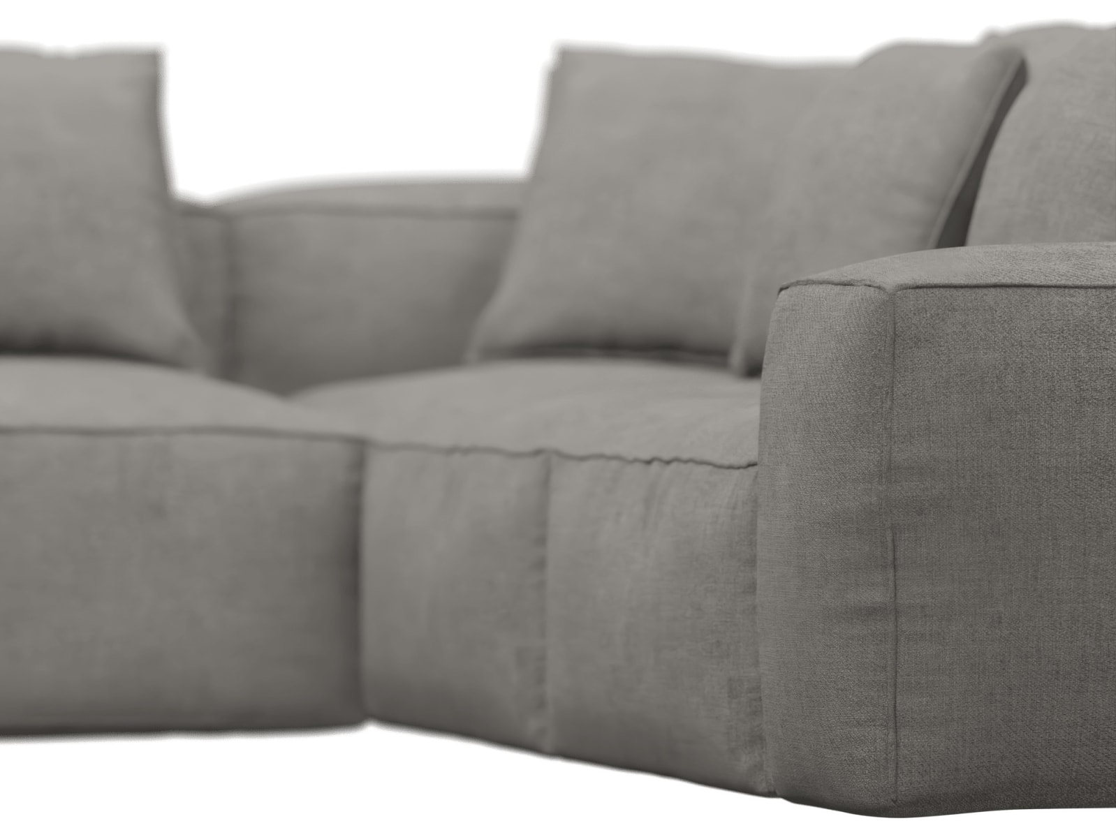 Riley Isla Soft Grey Modular Sofa - Arm, 2x Armless, Corner, Left Terminal color Isla Soft Grey