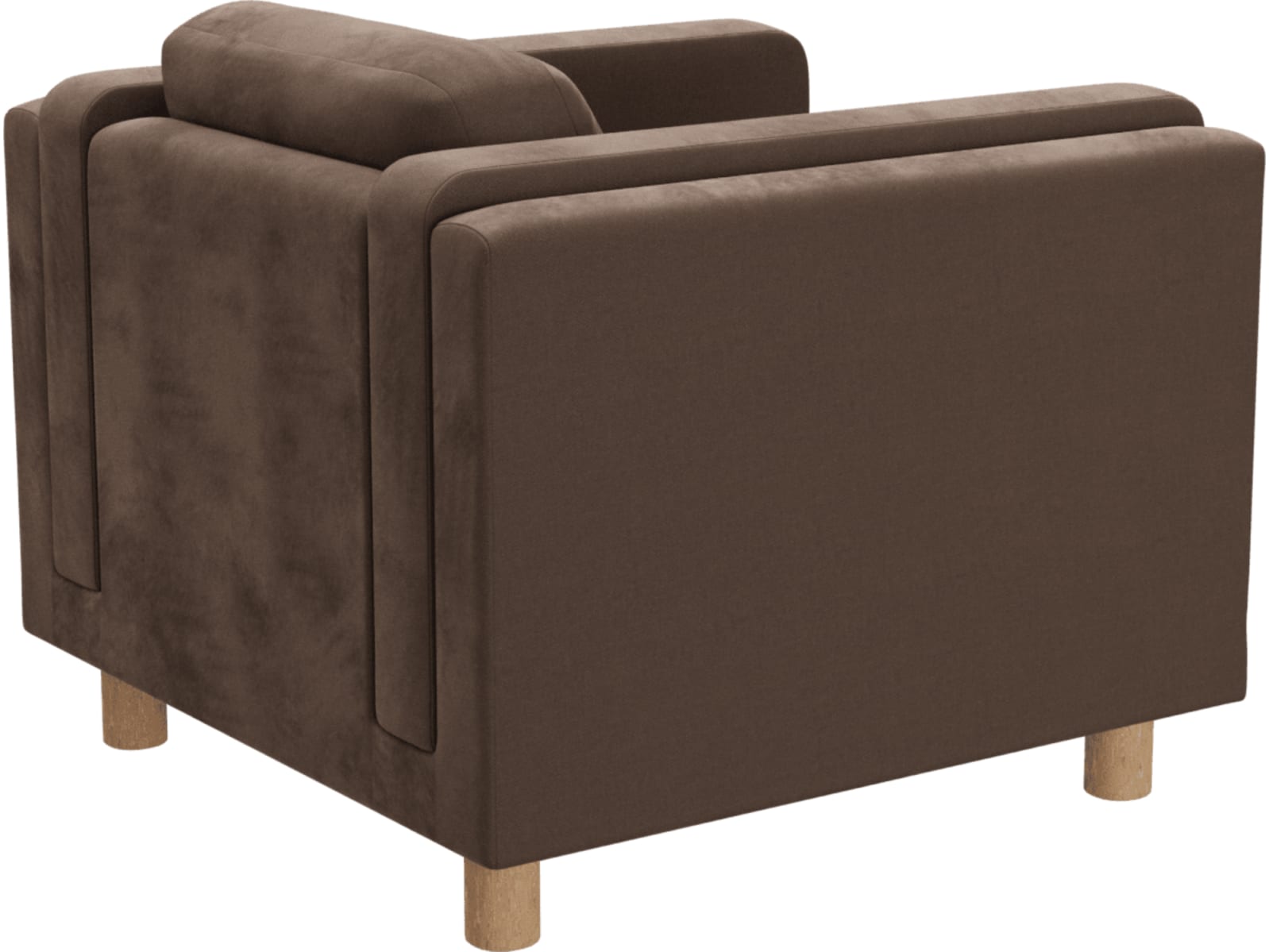 Hayes Muse Chocolate Armchair color Muse Chocolate