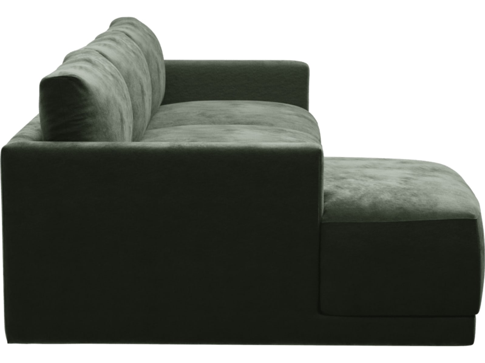 Haven Apt Muse Forest Chaise Sofa color Muse Forest