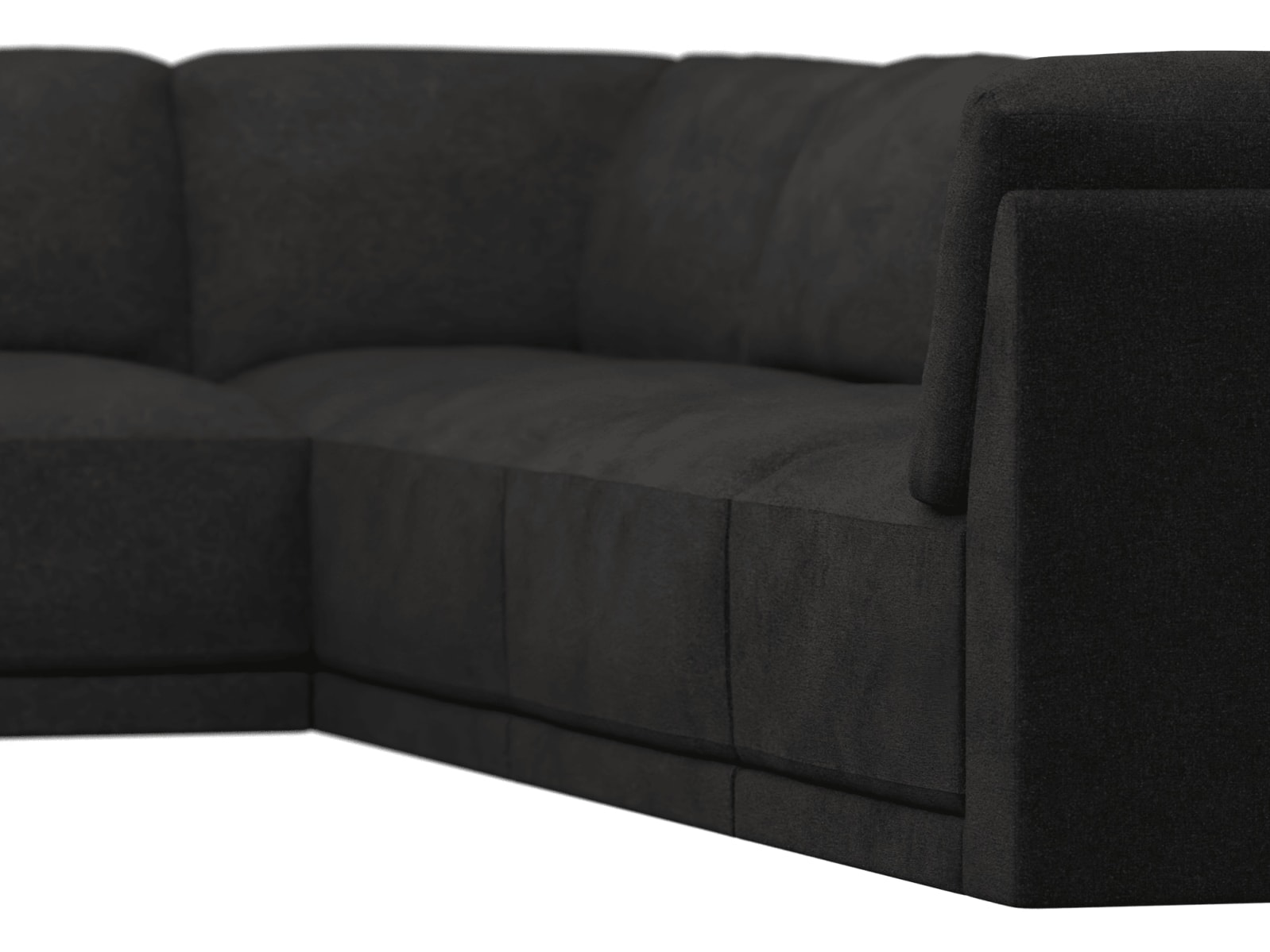 Emily Modular Sofa California Charcoal - 6 Piece color California Charcoal