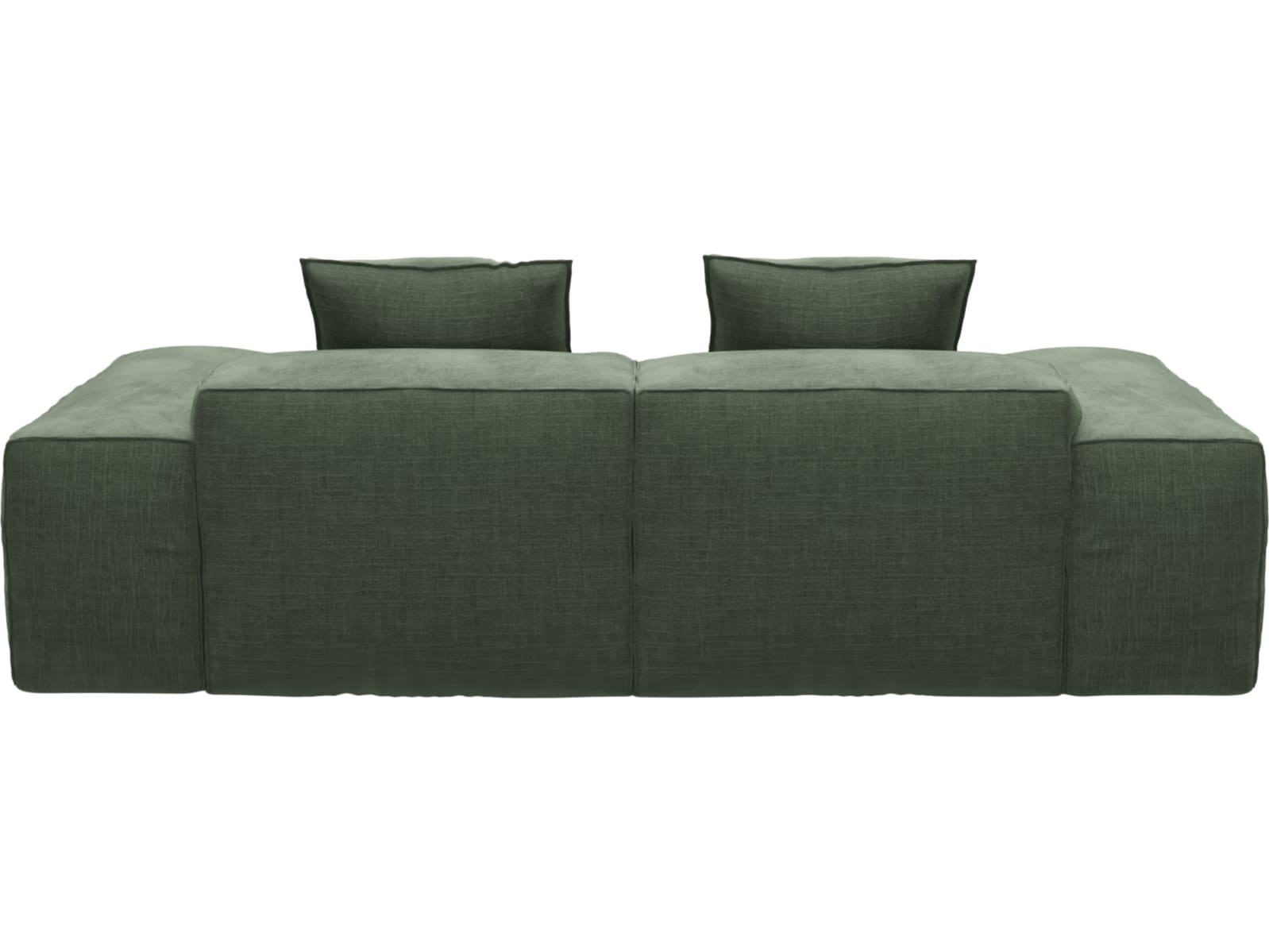 Riley Tribute Dark Jade Modular Sofa - 2 Seater Chaise color Tribute Dark Jade