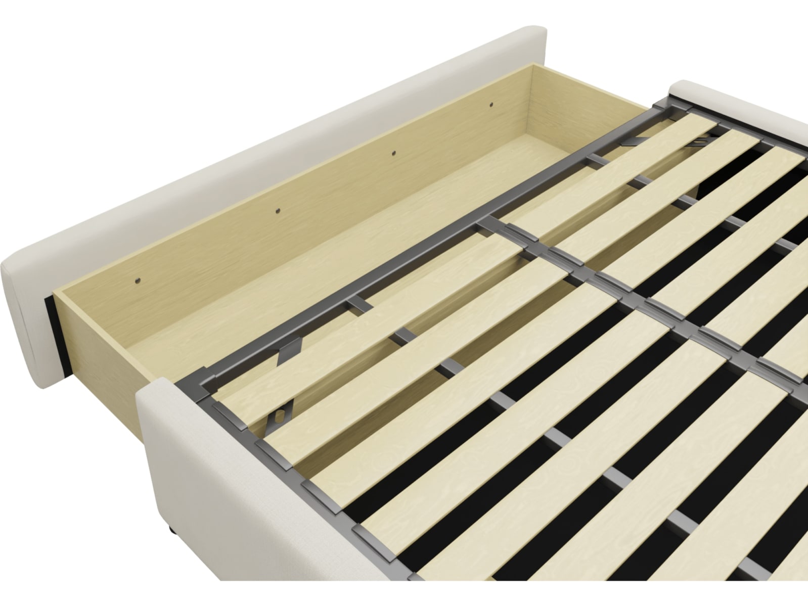 Aria Drawer Bed Toorak Pearl color Toorak Pearl