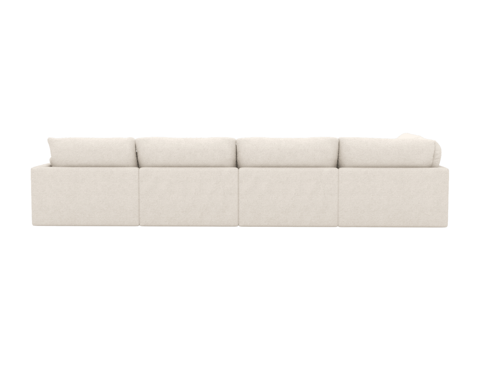 Willow Noa Fog Modular Sofa LAF - 6 Seater color Noa Fog