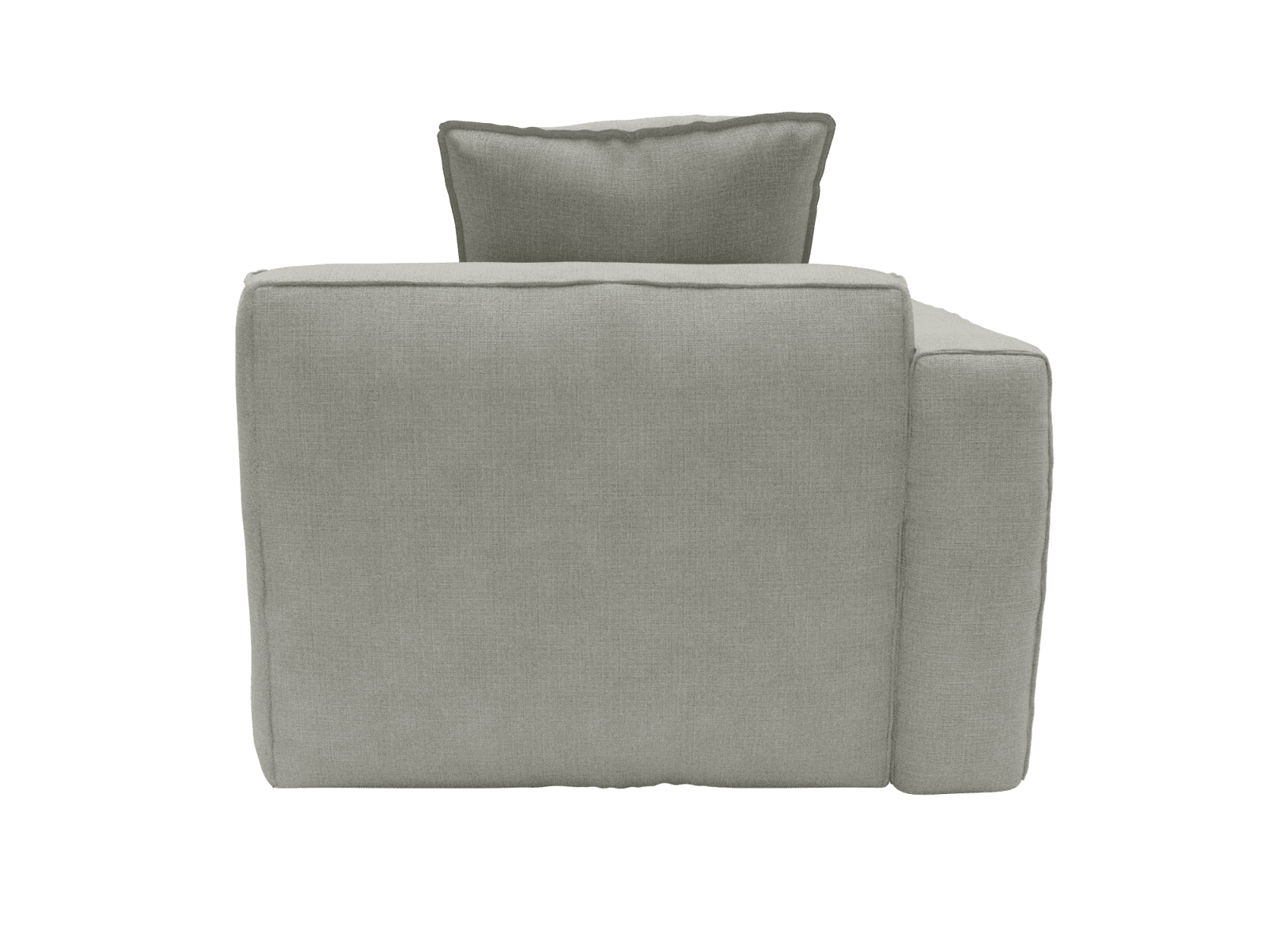 Riley Apt Toorak Pebble Chaise Left Arm Facing Sofa Module color Toorak Pebble