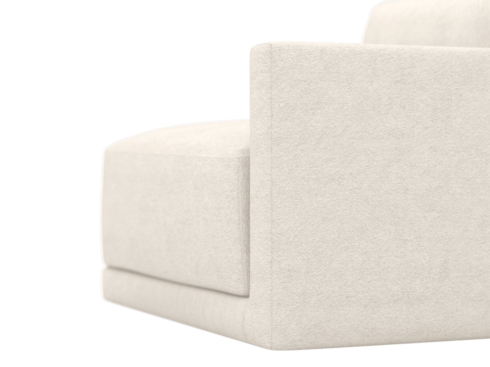Haven Noa Fog Right Arm Facing Sofa Module color Noa Fog