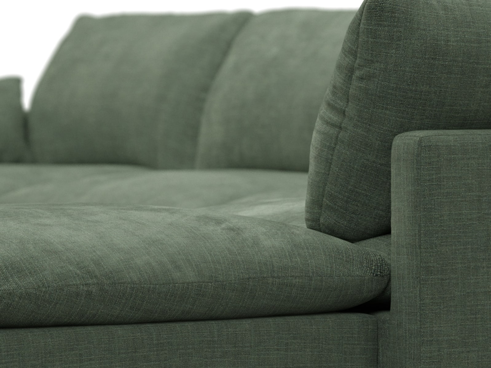 Willow Tribute Dark Jade Modular Sofa - 6 Seater RAF Terminal color Tribute Dark Jade