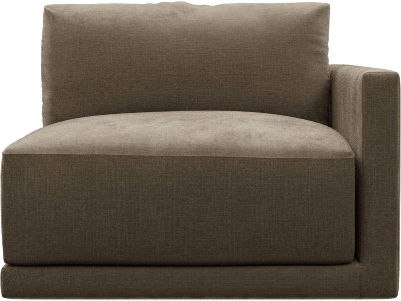 Haven Tribute Walnut Right Arm Facing Chair Sofa Module color Tribute Walnut