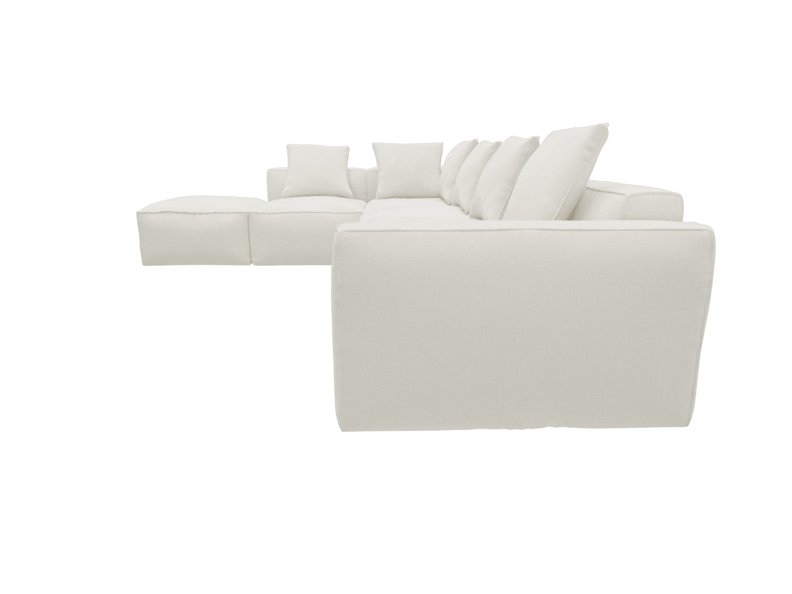 Riley Apt Tribute Shell Sofa - 6 Seater LAF Terminal color Tribute Shell