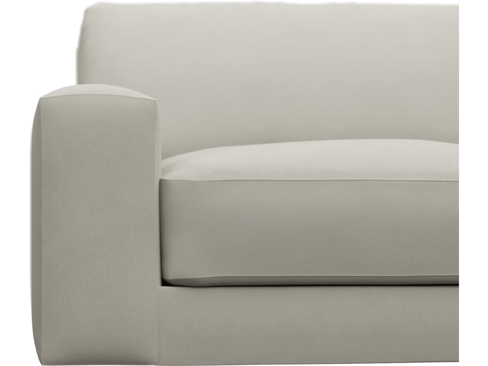 Monica California Ivory Left Arm Facing Chair Module color California Ivory