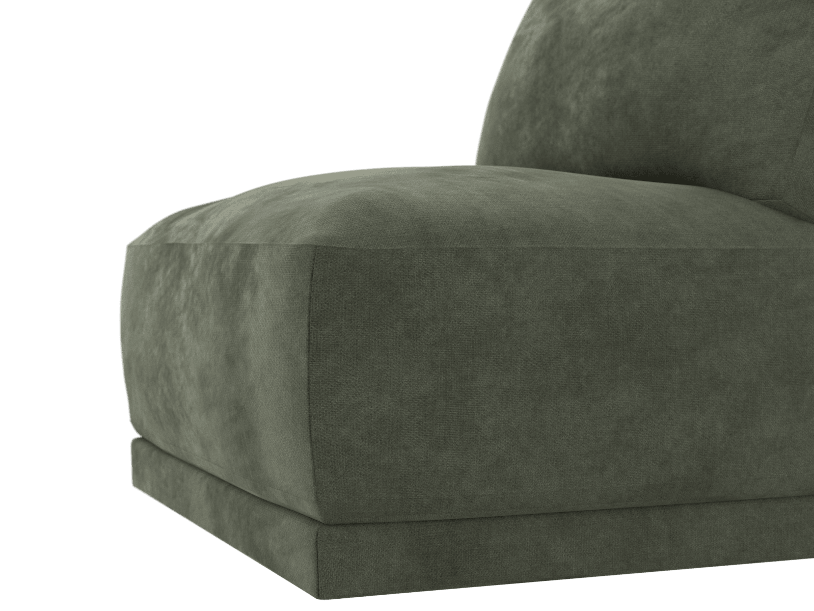 Emily Armless Chair Module Muse Forest color Muse Forest