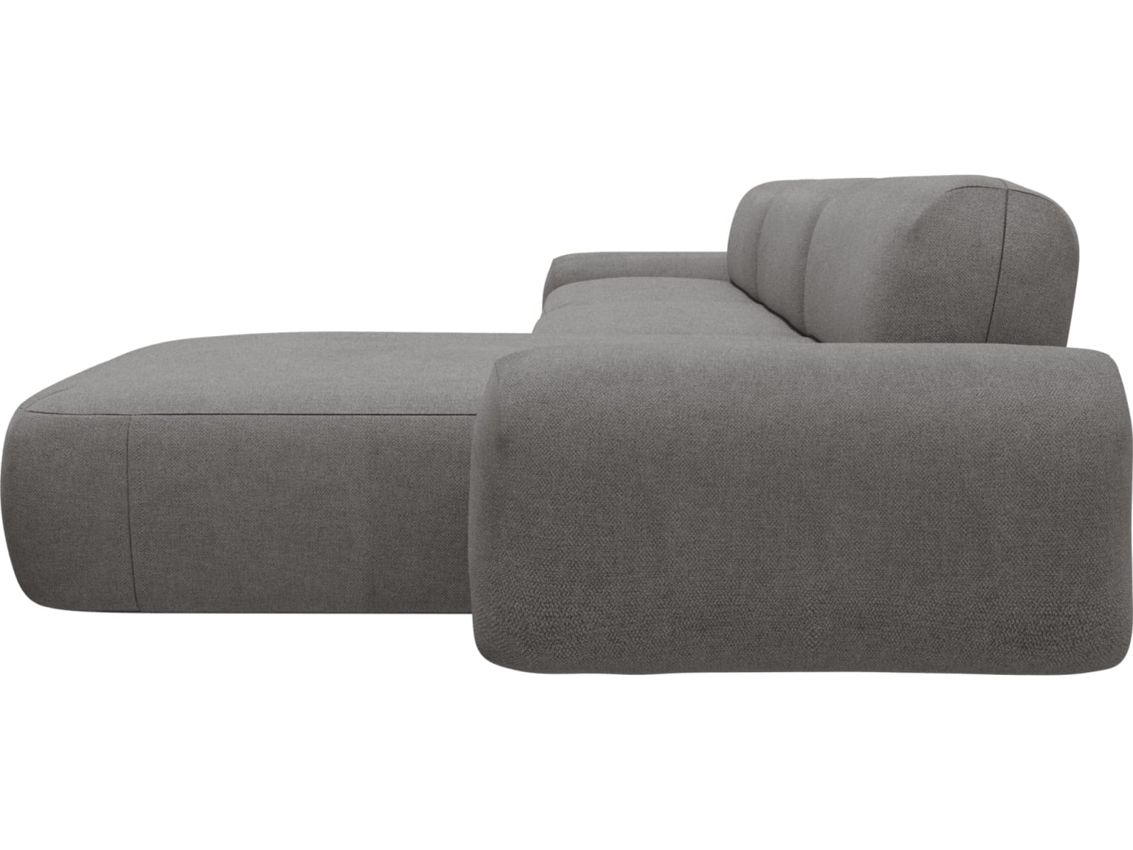 Beckett California Slate Chaise Sofa - 3 Seater color California Slate