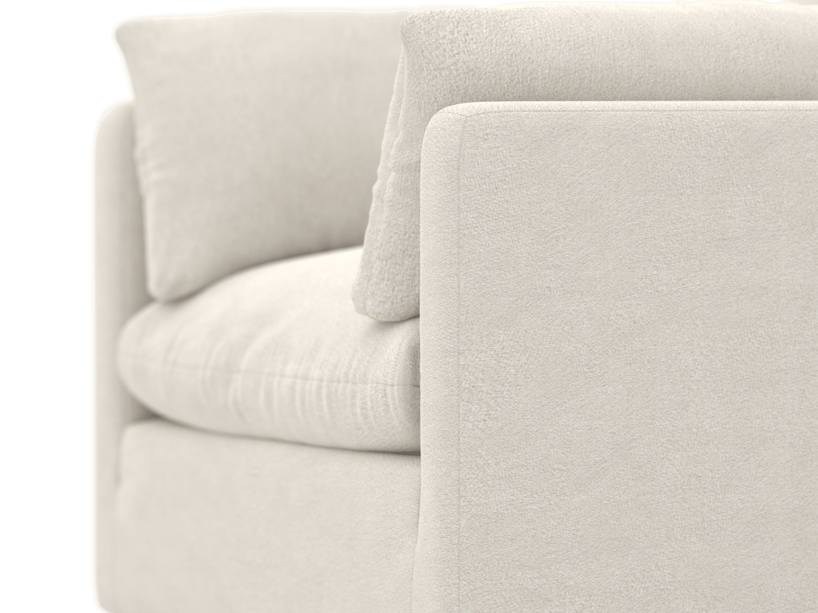 Willow California Ivory Armchair color California Ivory