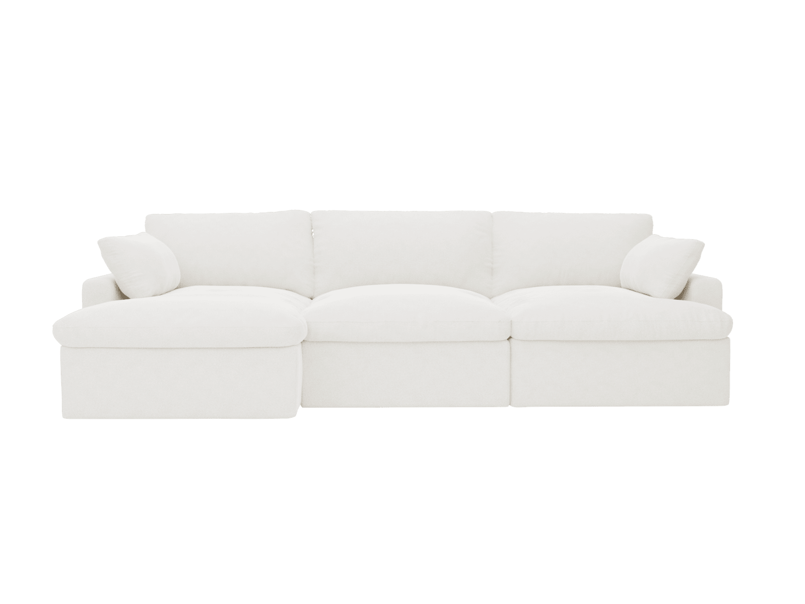 Retreat Noa Fog Chaise Sofa - 3 Seater color Noa Fog