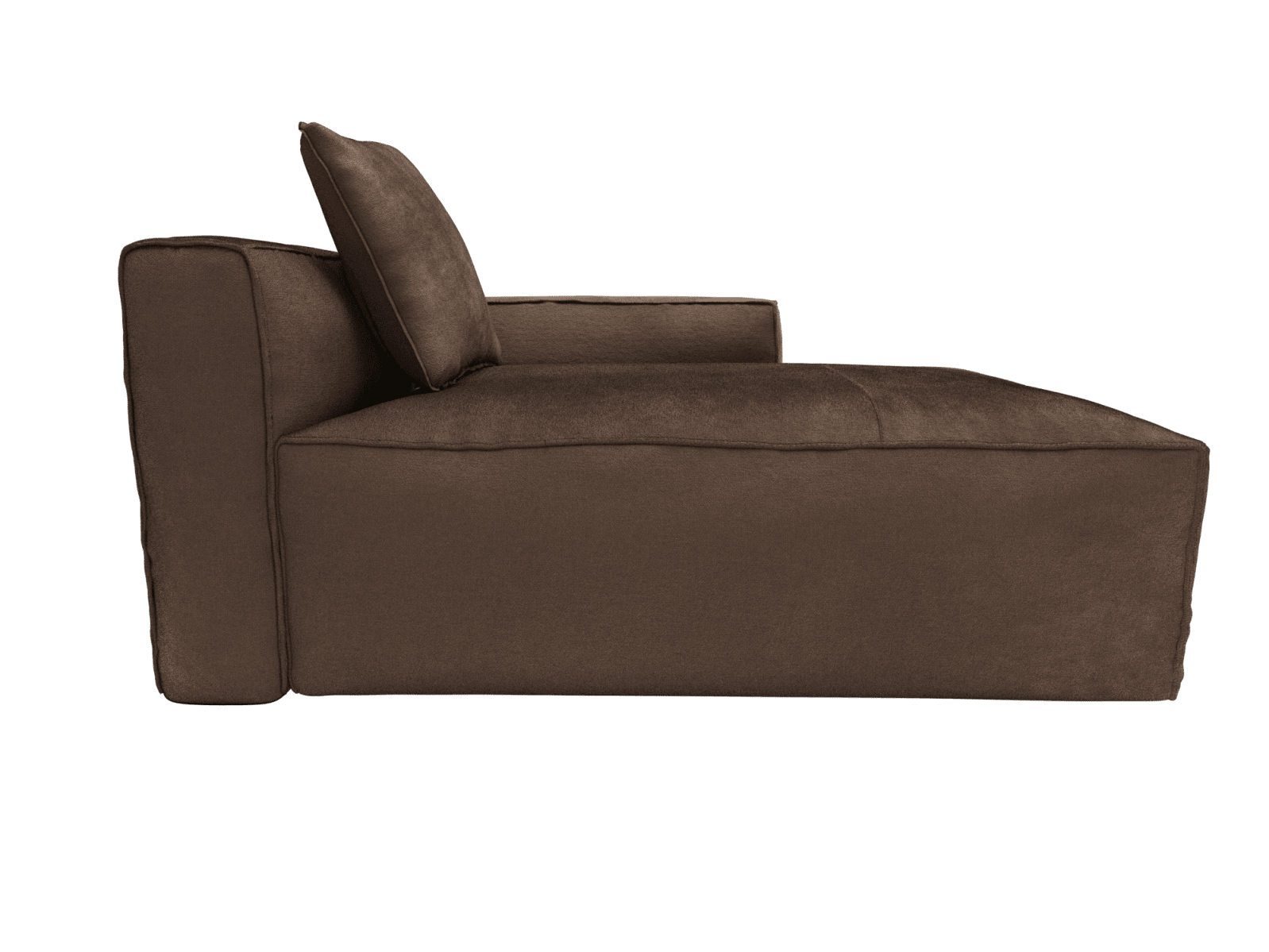 Riley Apt Muse Chocolate Chaise Right Arm Facing Sofa Module color Muse Chocolate