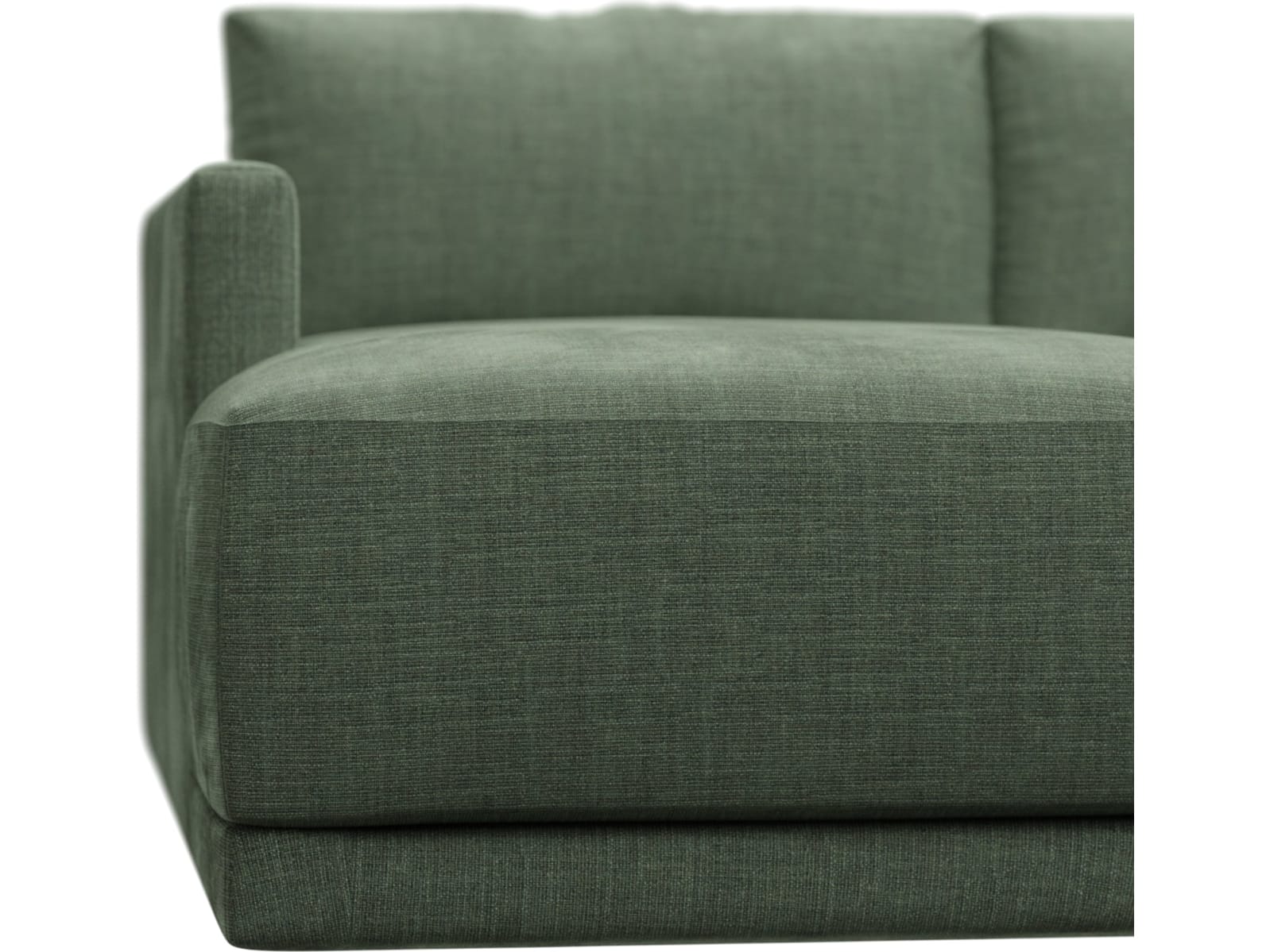 Haven Apt Tribute Dark Jade Chaise Sofa color Tribute Dark Jade